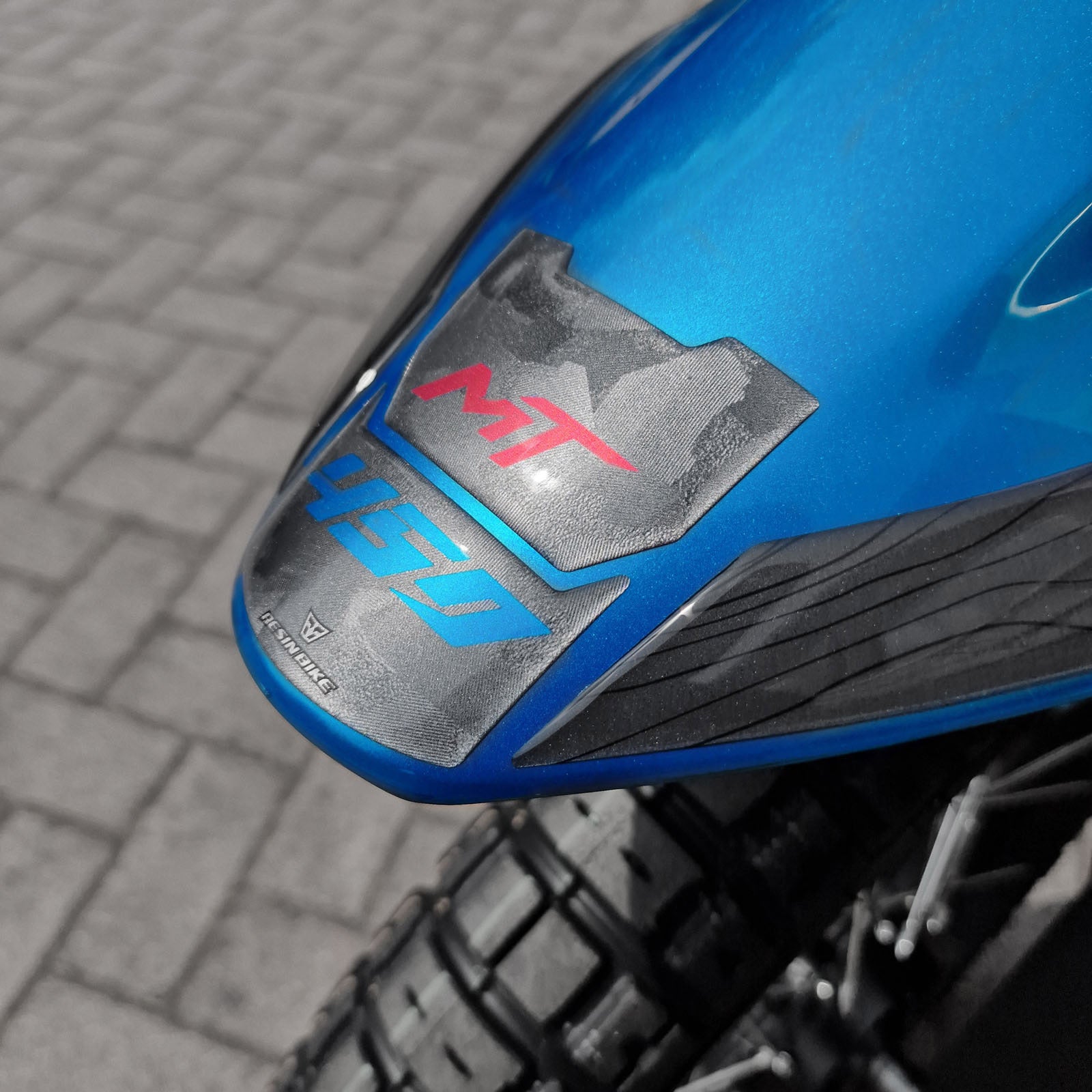 Resin Bike 3D Motorcycle Stickers - Footboard | CFMoto 450MT 2023>2026 RB-1000737800002 -   Pyramid Motorcycle Accessories