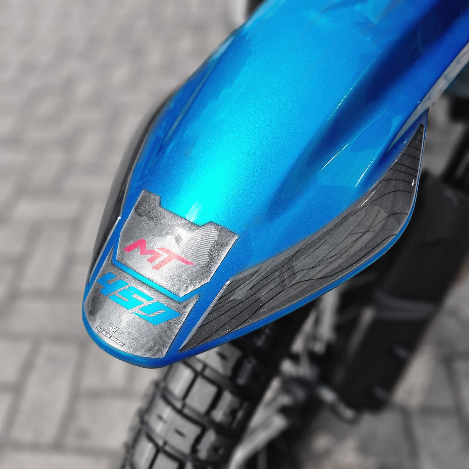 Resin Bike 3D Motorcycle Stickers - Footboard | CFMoto 450MT 2023>2026 RB-1000737800002 -   Pyramid Motorcycle Accessories