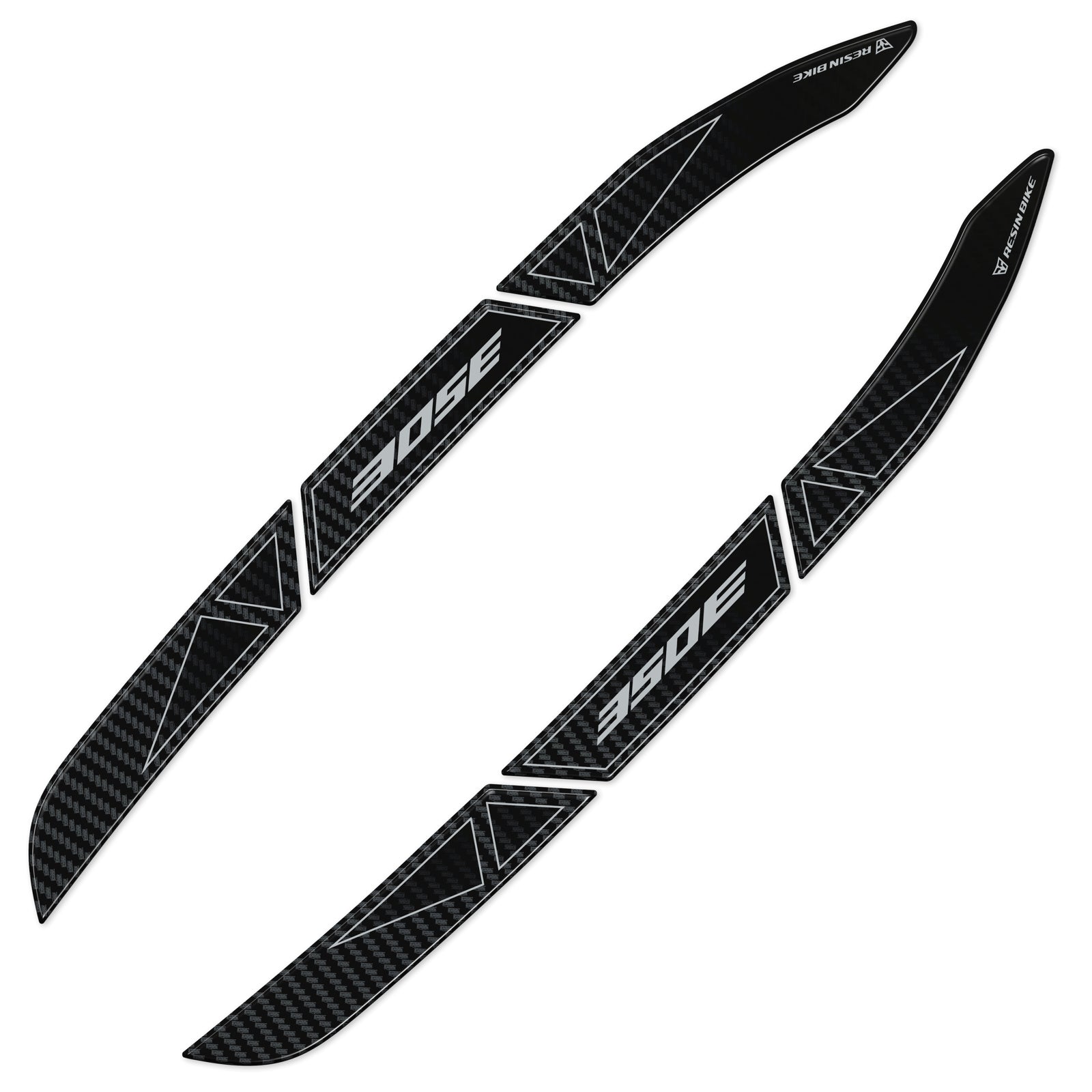 Resin Bike 3D Motorcycle Stickers - Passenger Handles | Zontes ZT350E 2023>2026 RB-1000728500003 -   Pyramid Motorcycle Accessories
