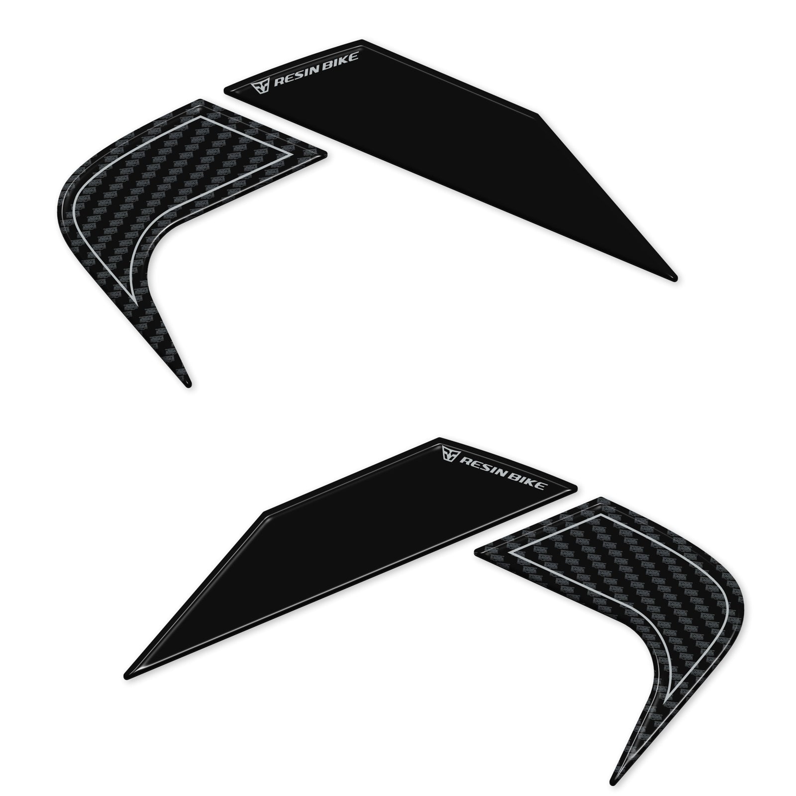 Resin Bike 3D Motorcycle Stickers - Side Panels | Zontes 350E 2023>2026 -   Pyramid Motorcycle Accessories