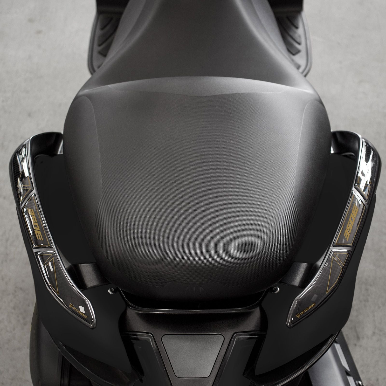 Resin Bike 3D Motorcycle Stickers - Passenger Handles | Zontes ZT350E 2023>2026 RB-1000729300008 -   Pyramid Motorcycle Accessories