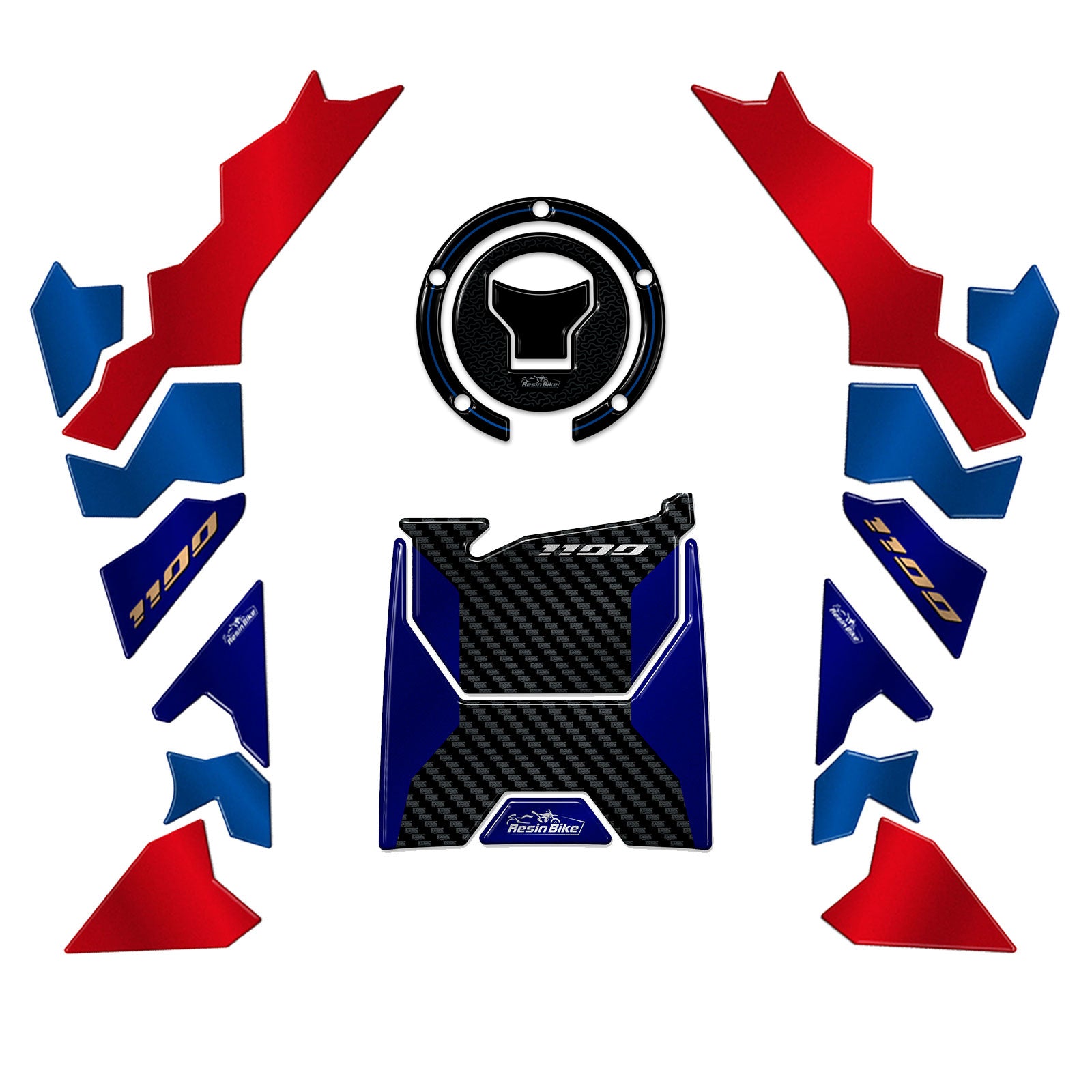 Resin Bike 3D Motorcycle Stickers - Basic Kit | Honda CRF 1100 L Africa Twin Adventure Sports 2024>2025 RB-1000704200002 -   Pyramid Motorcycle Accessories