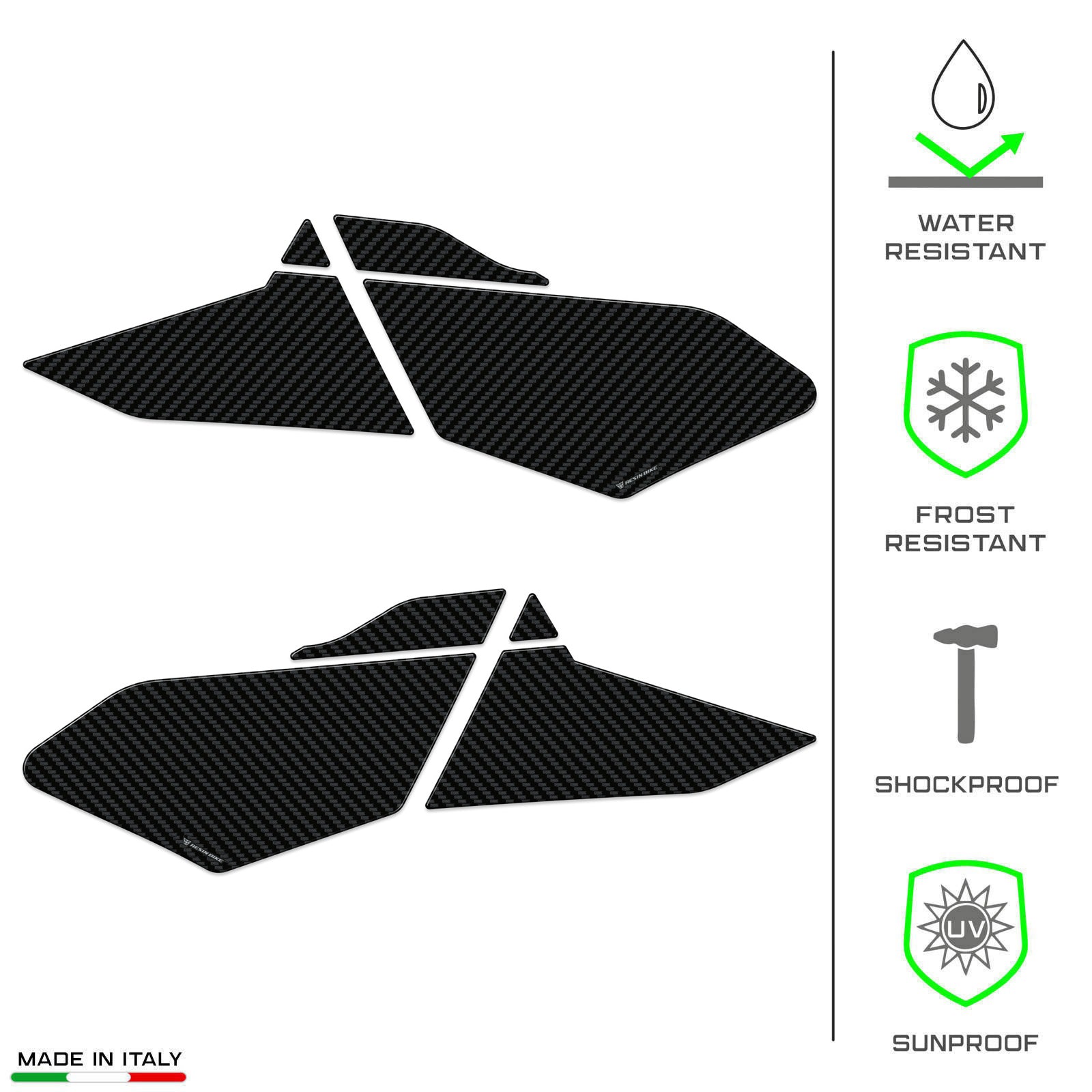 Resin Bike 3D Motorcycle Stickers - Tank Sides | BMW R 1300 GS 2023>2025 -   Pyramid Motorcycle Accessories