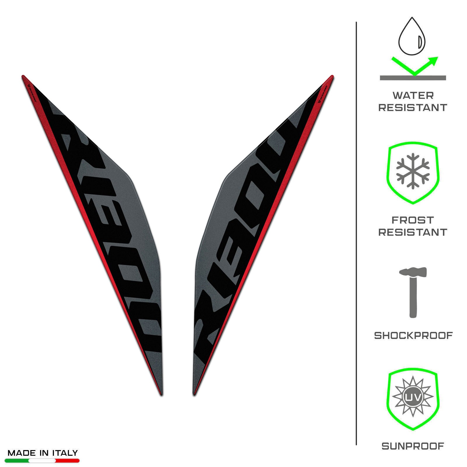 Resin Bike 3D Motorcycle Stickers - Beak | BMW R 1300 GS 2023>2026 RB-1000710900002 -   Pyramid Motorcycle Accessories