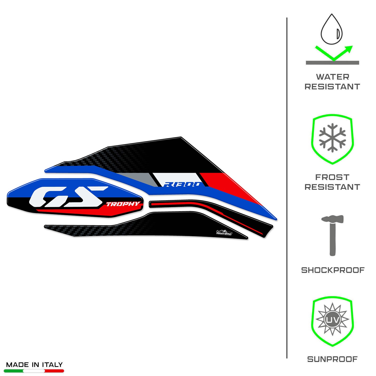 Resin Bike 3D Motorcycle Stickers - Swingarm | BMW R 1300 GS 2023>2025 -   Pyramid Motorcycle Accessories