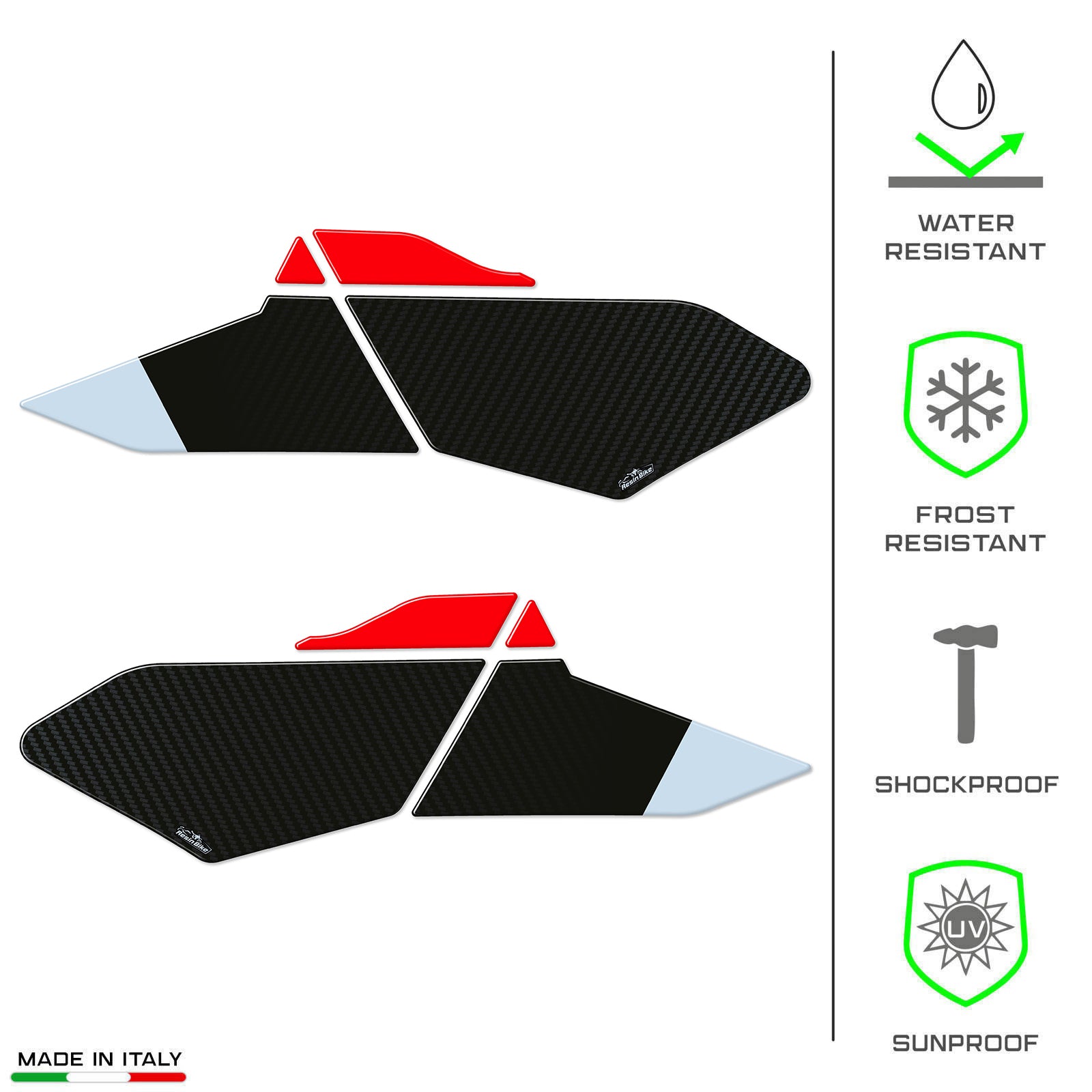 Resin Bike 3D Motorcycle Stickers - Side Frame Guard | BMW R 1300 GS 2023>2025 -   Pyramid Motorcycle Accessories