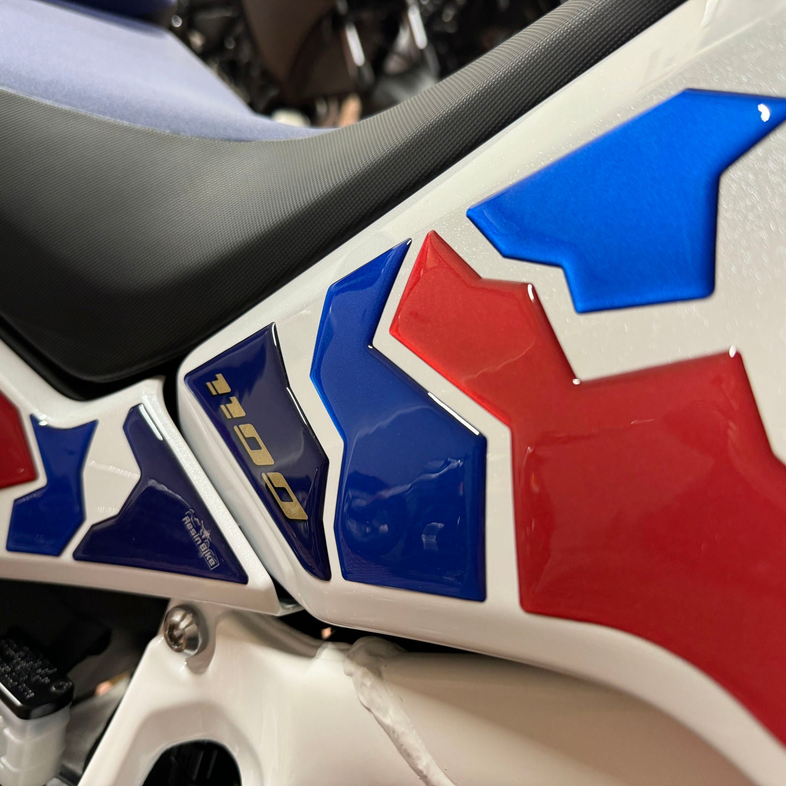 Resin Bike 3D Motorcycle Stickers - Tank Sides | Honda CRF 1100 L Africa Twin Adventure Sports 2024>2025 -   Pyramid Motorcycle Accessories