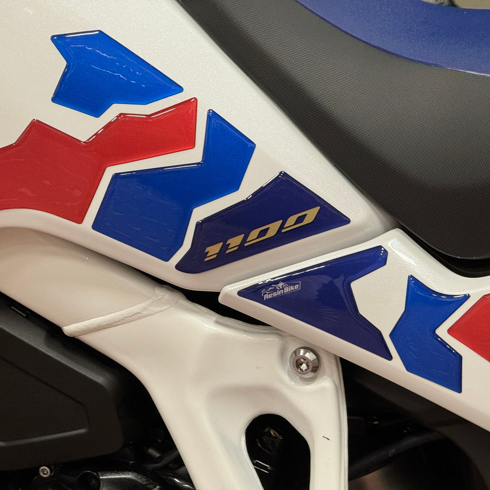 Resin Bike 3D Motorcycle Stickers - Tank Sides | Honda CRF 1100 L Africa Twin Adventure Sports 2024>2025 -   Pyramid Motorcycle Accessories