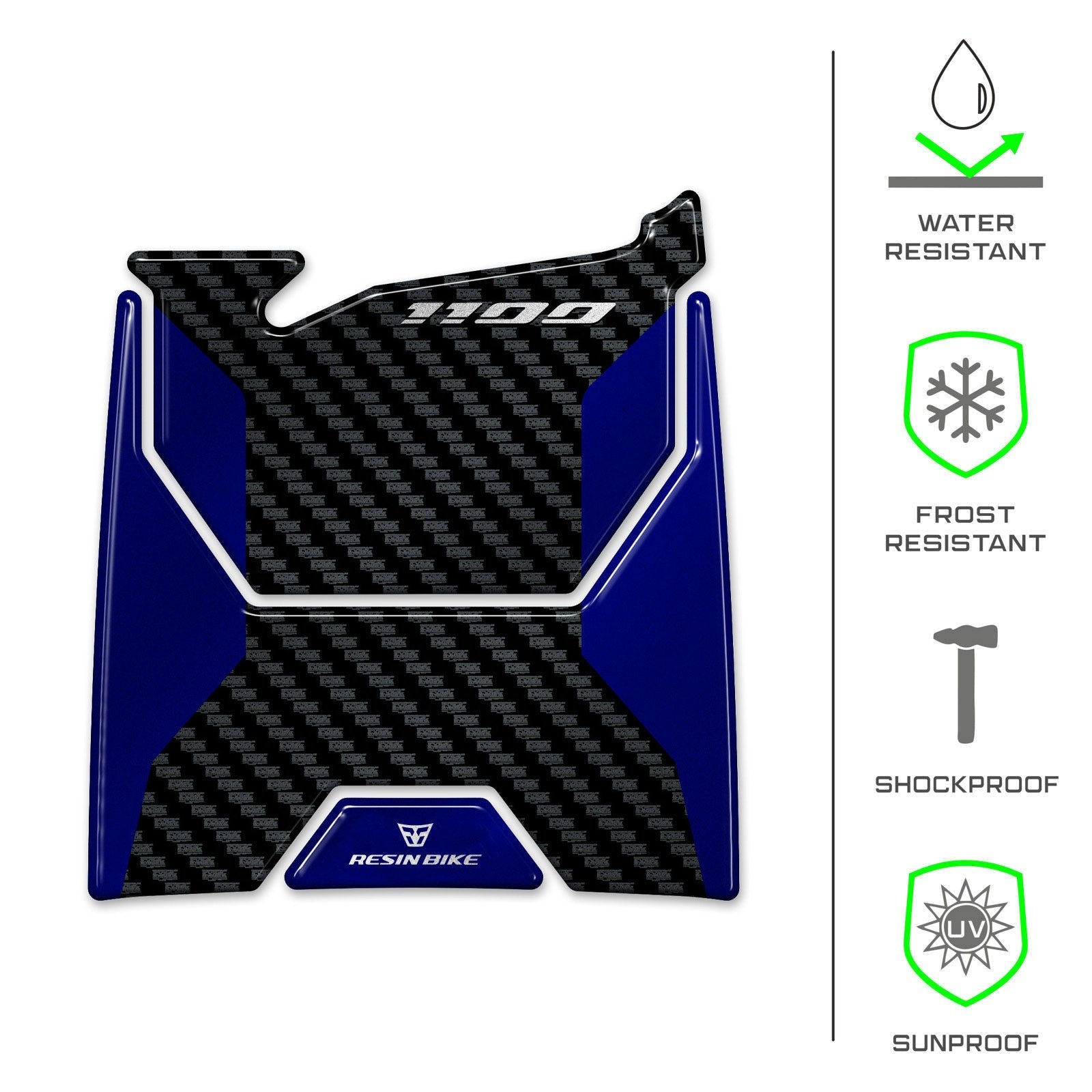 Resin Bike 3D Motorcycle Stickers - Tank Pad | Honda CRF 1100 L Africa Twin Adventure Sports 2024>2025 RB-1000704000008 -   Pyramid Motorcycle Accessories