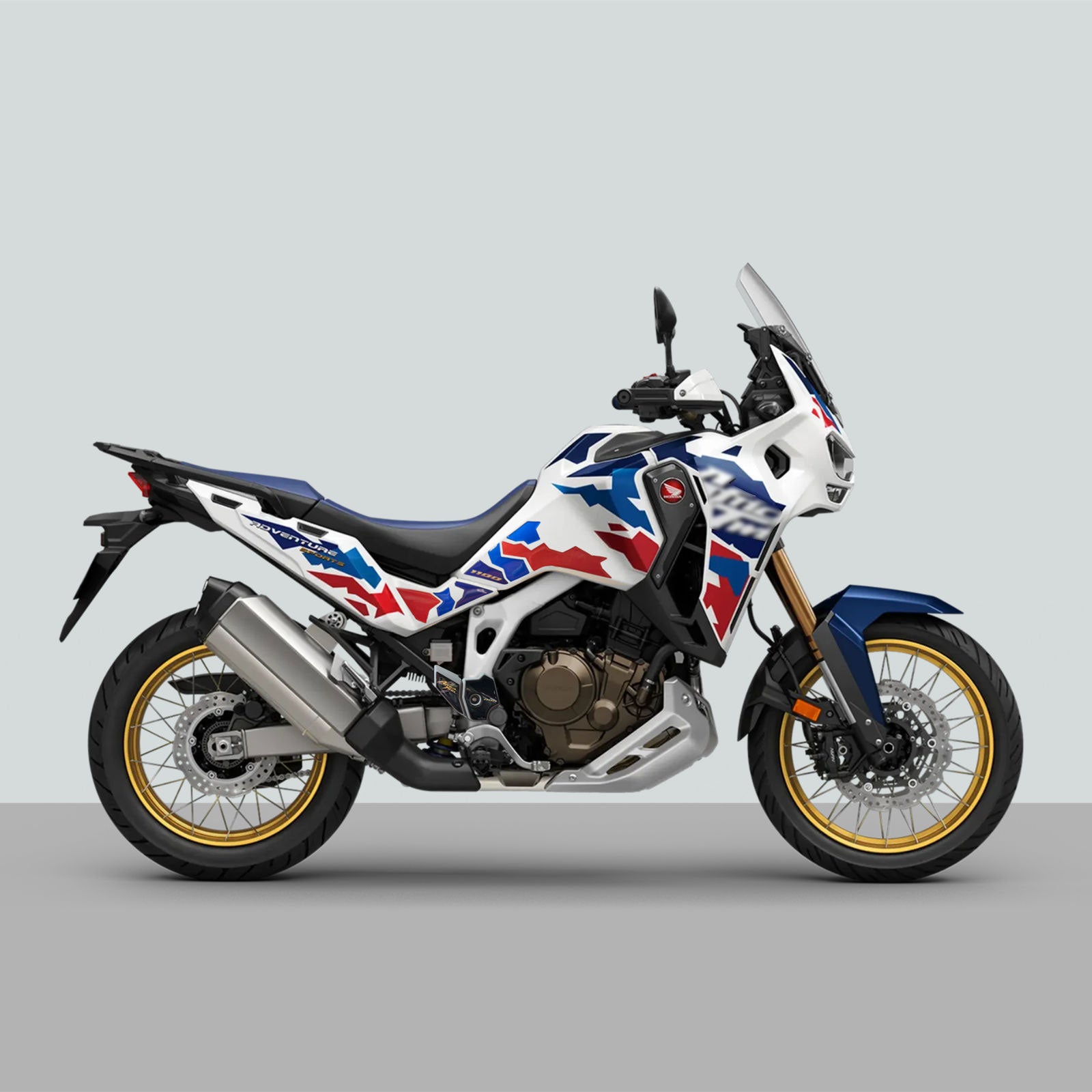 Resin Bike 3D Motorcycle Stickers - Full Kit | Honda CRF 1100 L Africa Twin Adventure Sports 2024>2025 RB-1000704300009 -   Pyramid Motorcycle Accessories