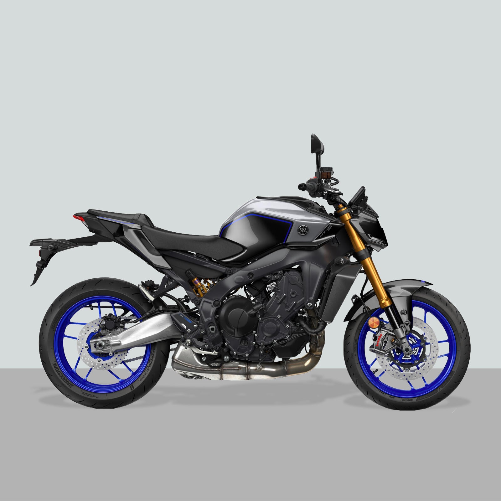 Resin Bike 3D Motorcycle Stickers - Heel Pads | Yamaha MT-09 SP 2024>2025 -   Pyramid Motorcycle Accessories