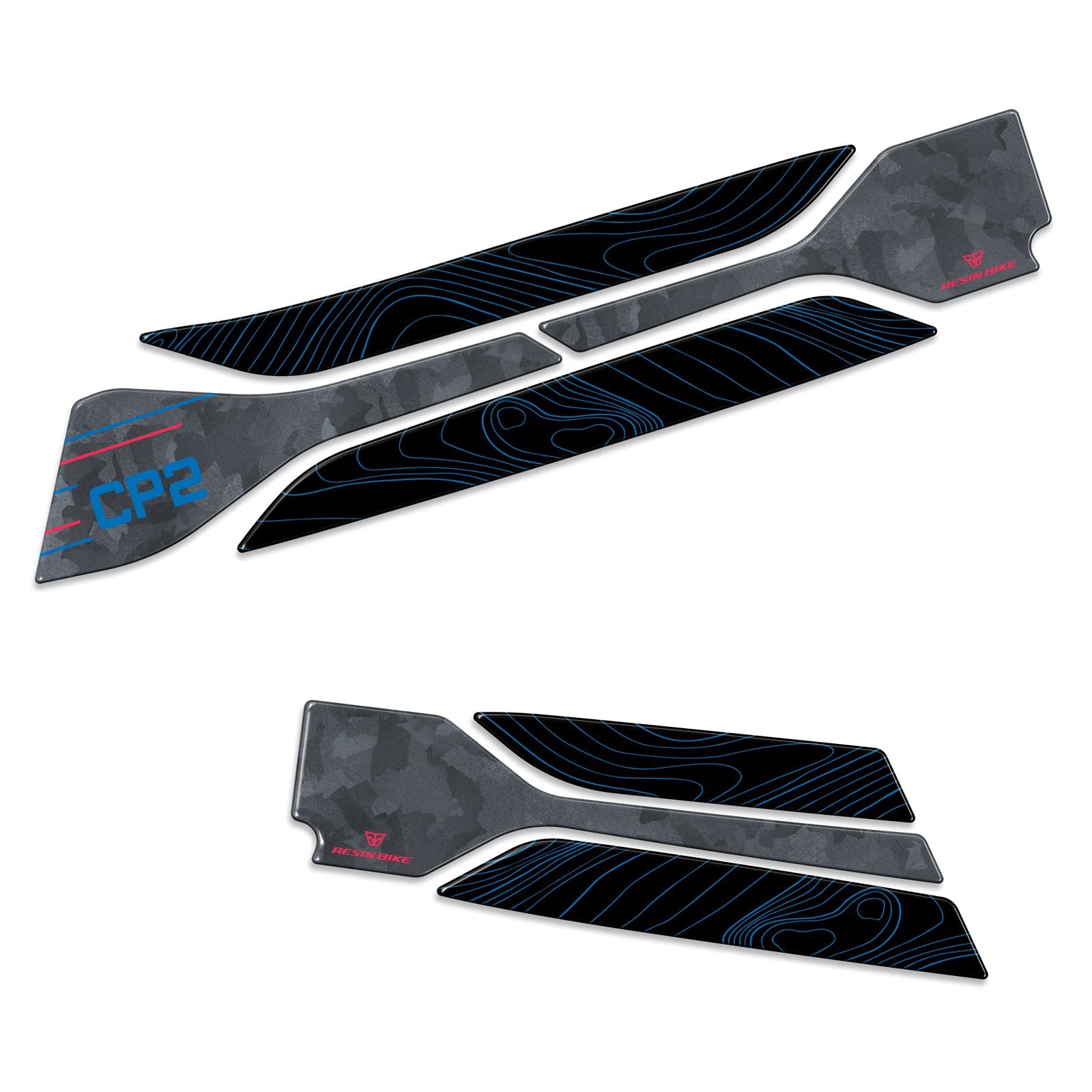 Resin Bike 3D Motorcycle Stickers - Swingarm | Yamaha Tenere 700 World Rally 2023>2024 -   Pyramid Motorcycle Accessories