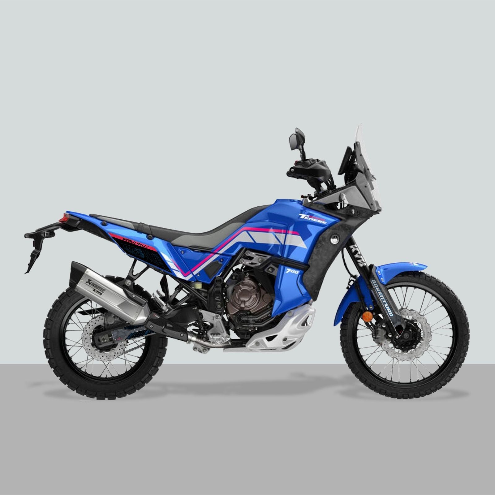 Resin Bike 3D Motorcycle Stickers - Basic Kit | Yamaha Tenere 700 World Rally 2024>2025 -   Pyramid Motorcycle Accessories