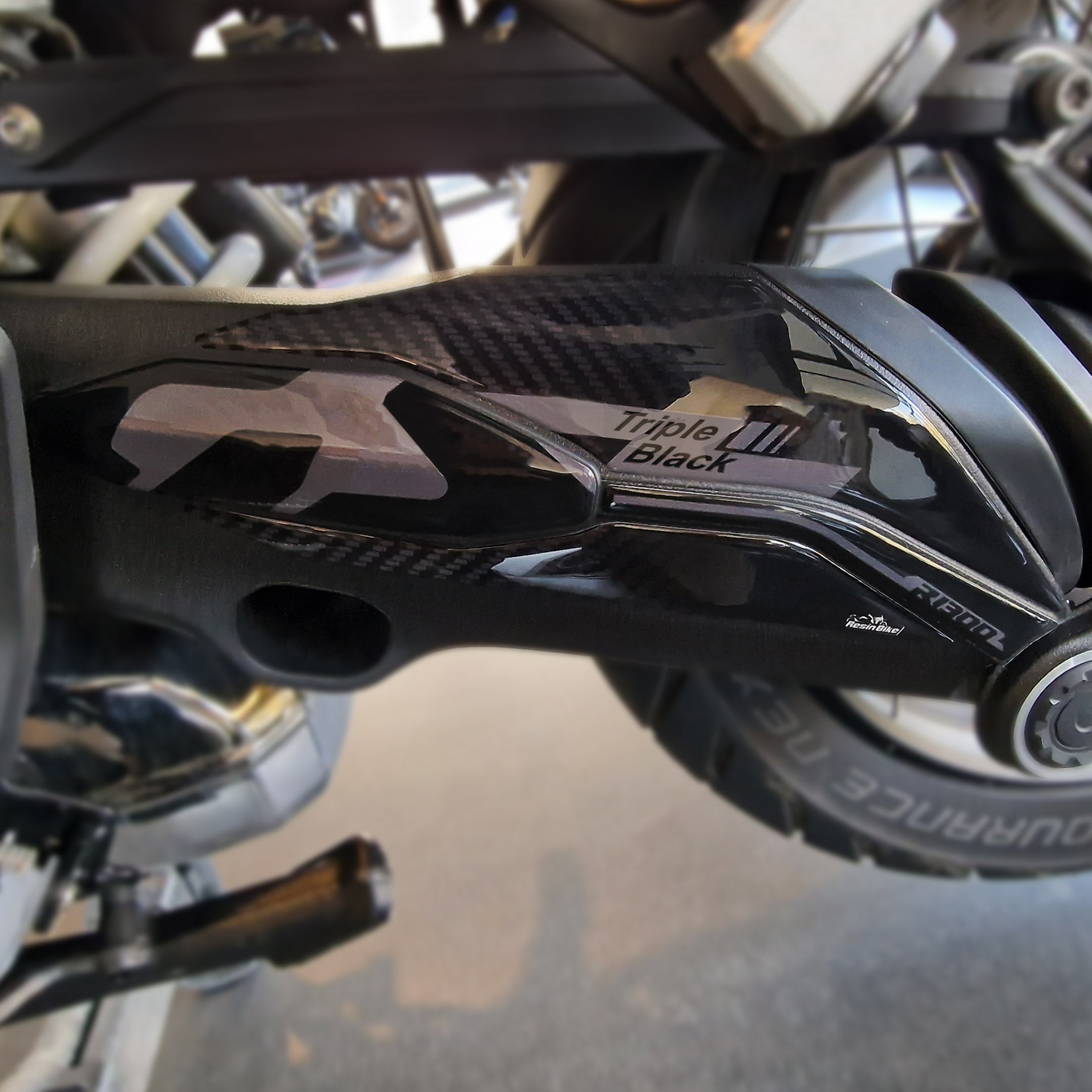 Resin Bike 3D Motorcycle Stickers - Swingarm | BMW R 1300 GS 2023>2025 -   Pyramid Motorcycle Accessories