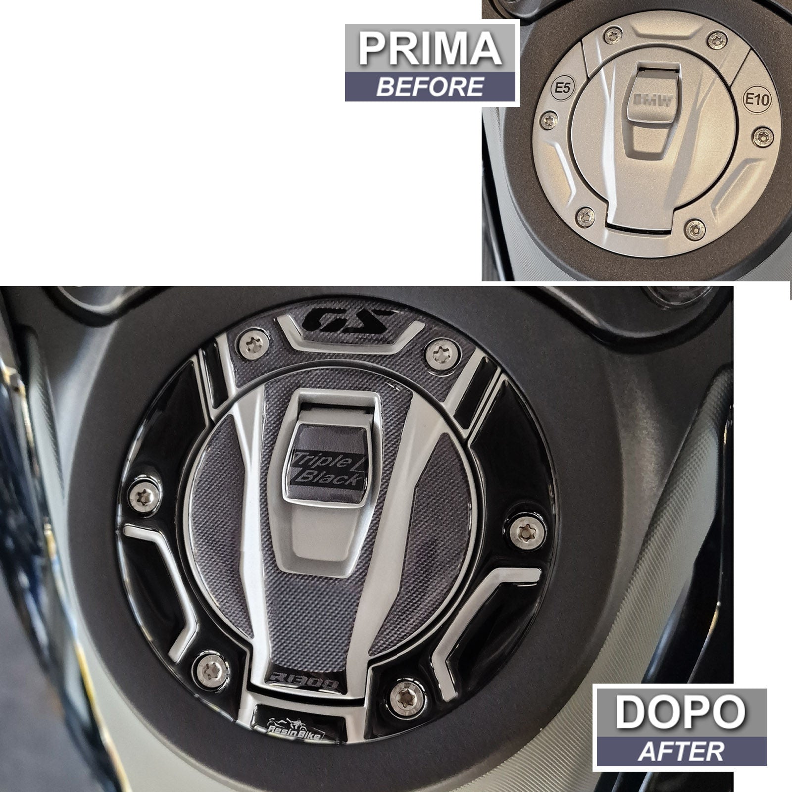 Resin Bike 3D Motorcycle Stickers - Fuel Cap | BMW R 1300 GS 2023>2026 -   Pyramid Motorcycle Accessories
