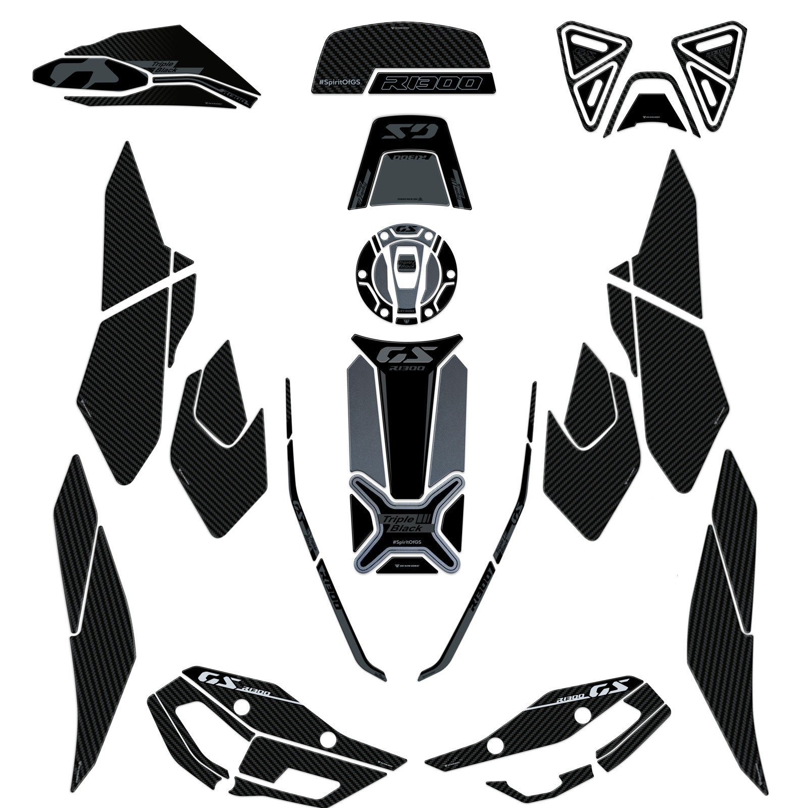Resin Bike 3D Motorcycle Stickers - Full Kit | BMW R 1300 GS 2023>2026 RB-1000700500007 -   Pyramid Motorcycle Accessories