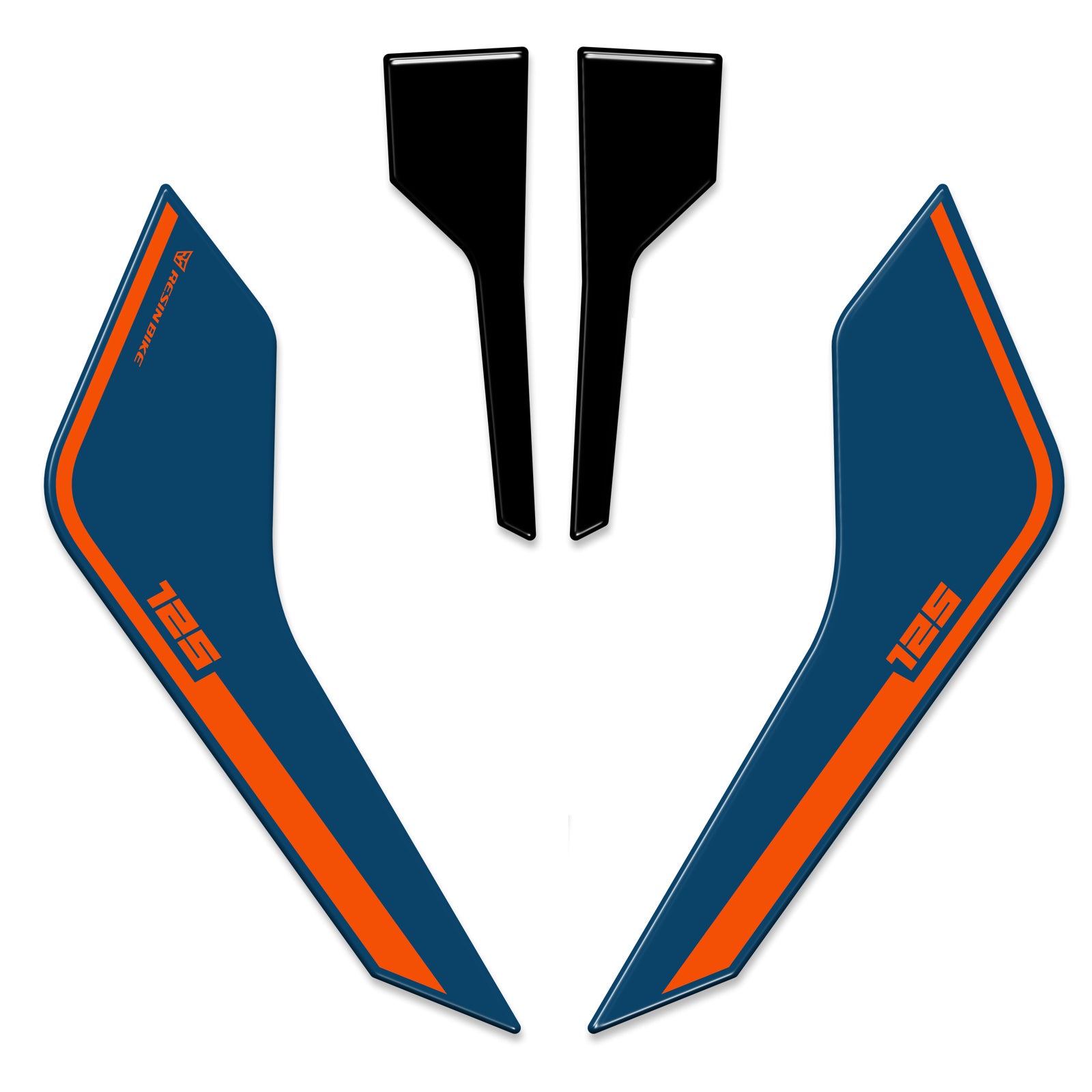 Resin Bike 3D Motorcycle Stickers - Headlight | KTM 125/200/250/390 Duke 2024>2025 -   Pyramid Motorcycle Accessories