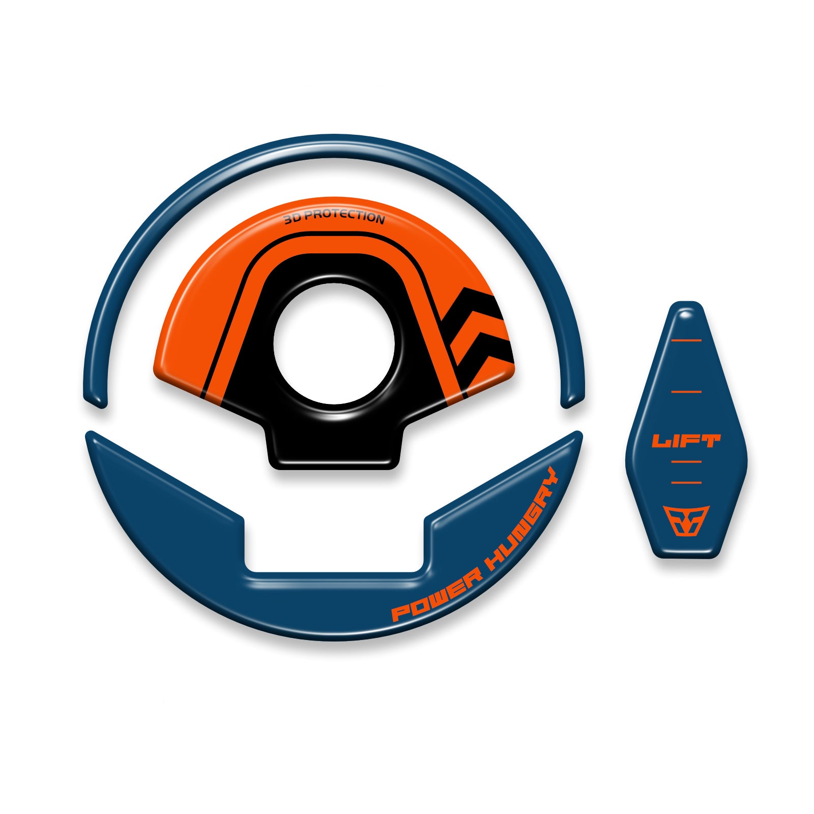 Resin Bike 3D Motorcycle Stickers - Fuel Cap | KTM 125/200/250/390 Duke 2024>2025 -   Pyramid Motorcycle Accessories