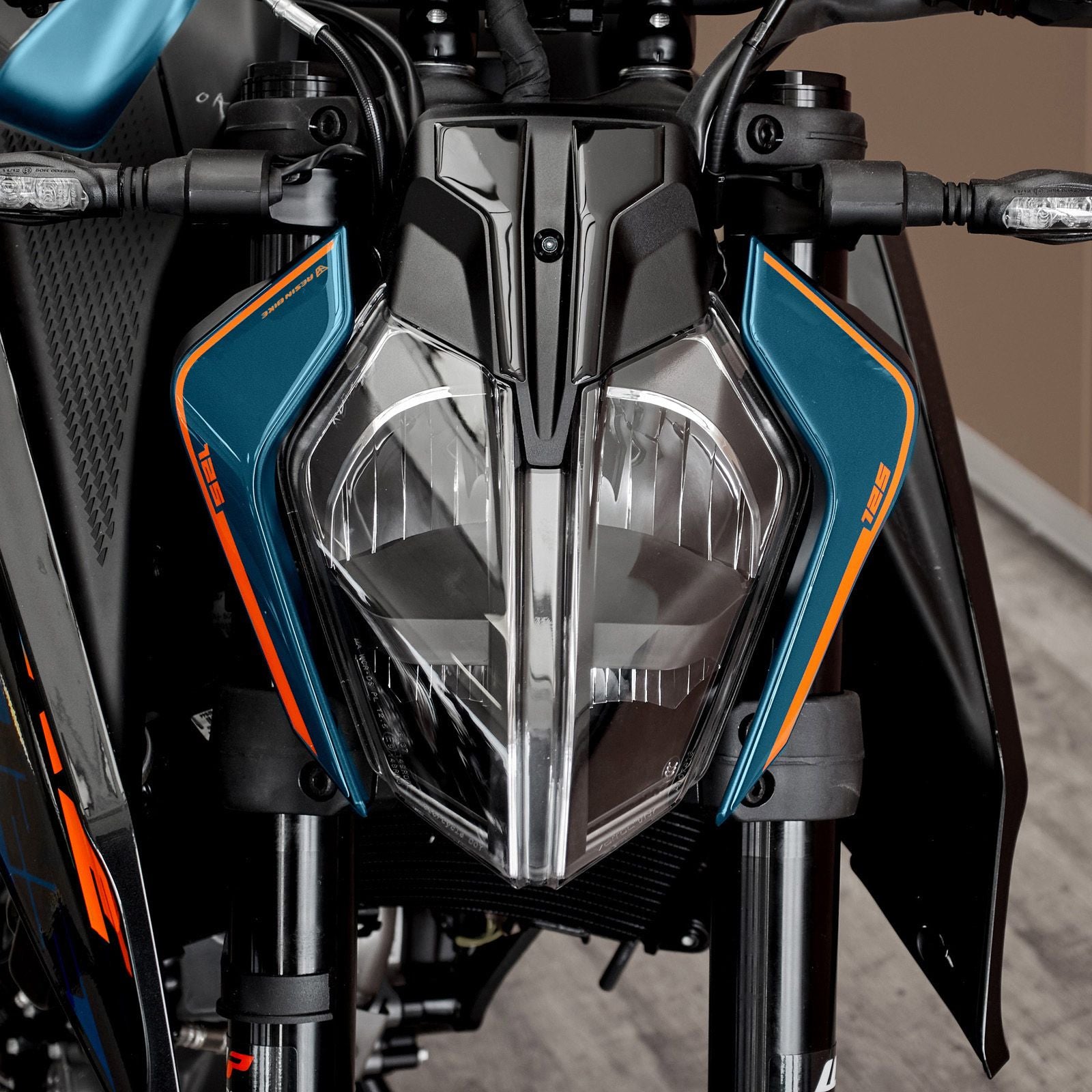 Resin Bike 3D Motorcycle Stickers - Full Kit | KTM 125 Duke 2024>2026 -   Pyramid Motorcycle Accessories