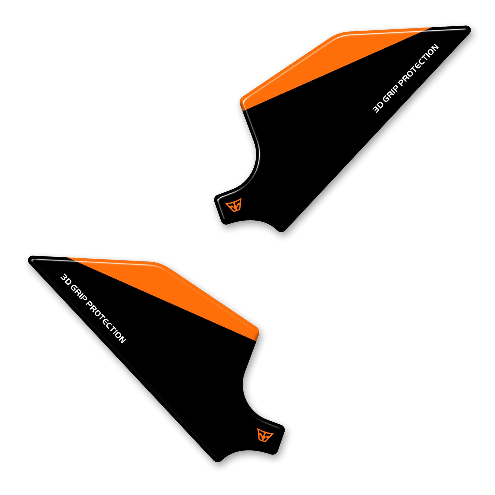 Resin Bike 3D Motorcycle Stickers - Heel Pads | KTM 990 Duke 2024>2026 -   Pyramid Motorcycle Accessories