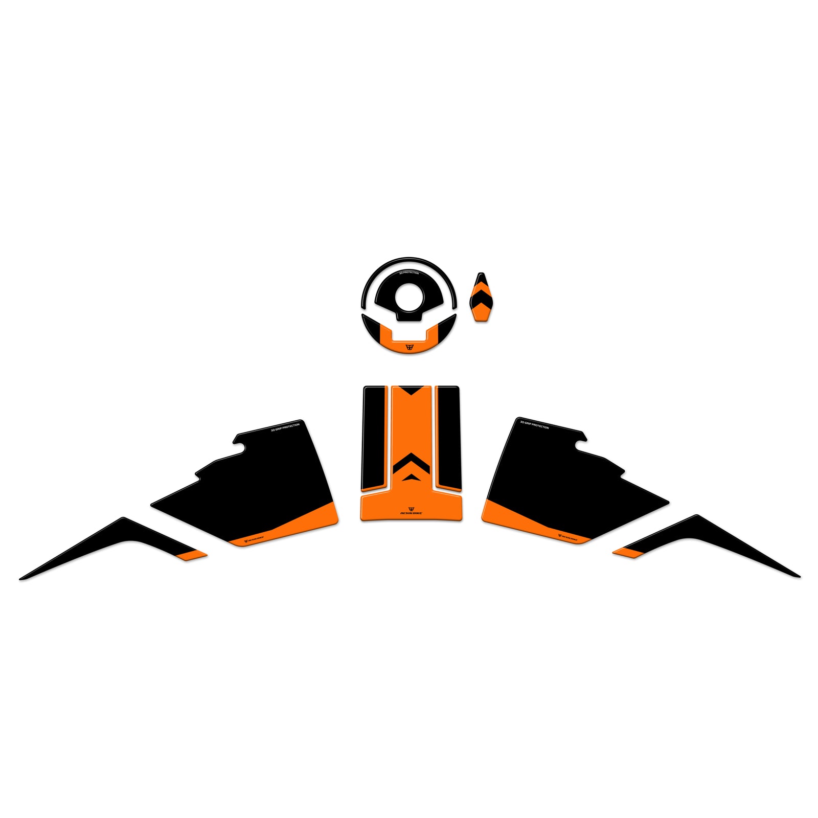 Resin Bike 3D Motorcycle Stickers - Basic Kit | KTM 990 Duke 2024>2026 -   Pyramid Motorcycle Accessories
