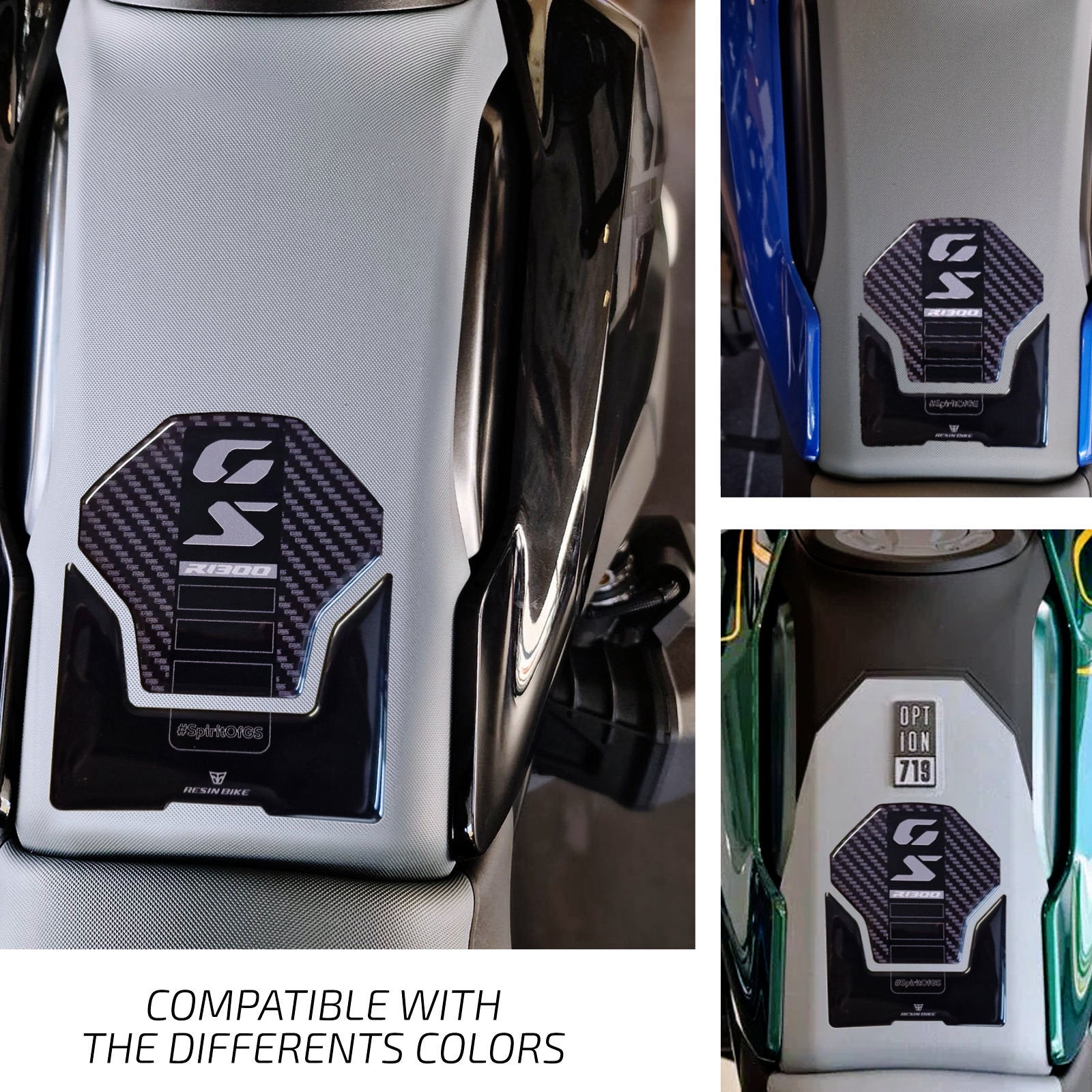 Resin Bike 3D Motorcycle Stickers - Basic Kit | BMW R 1300 GS 2023>2026 -   Pyramid Motorcycle Accessories