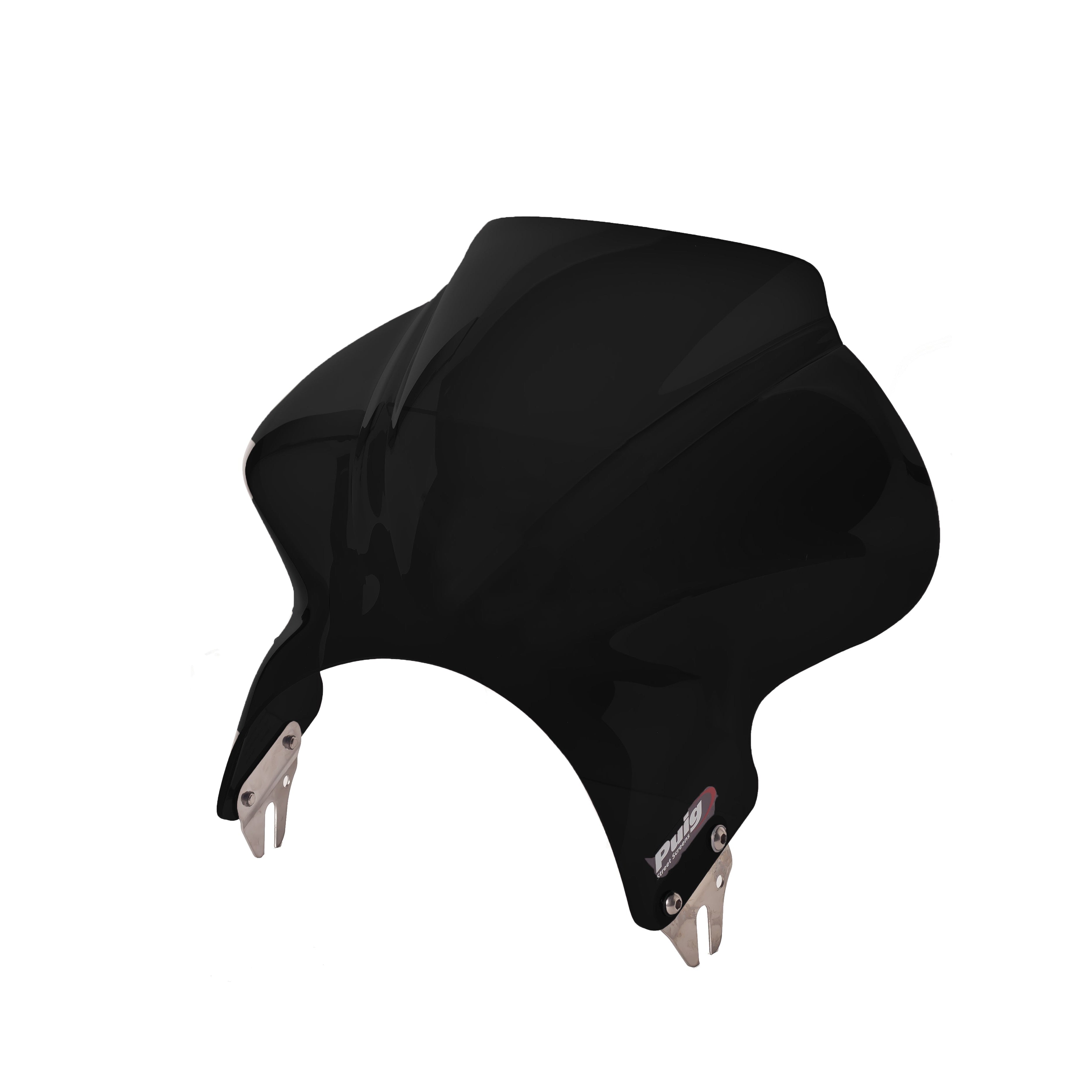 Puig Cockpit Universal Headlight Mounted Screen | Dark Smoke -   Pyramid Motorcycle Accessories