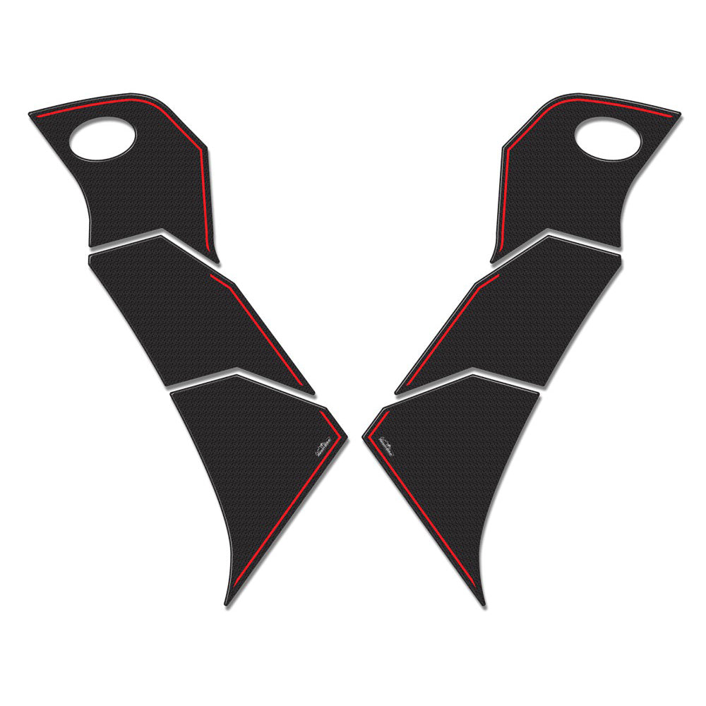 Resin Bike 3D Motorcycle Stickers - Footboard | Kymco AK 550 2017>2026 -   Pyramid Motorcycle Accessories