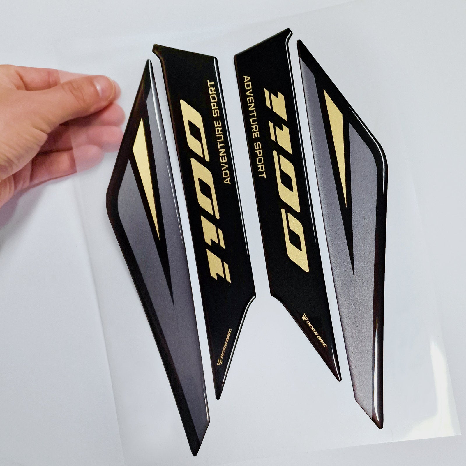Resin Bike 3D Motorcycle Stickers - Front Fender Sides | Honda CRF 1100 L Africa Twin Adventure Sports 2024>2025 -   Pyramid Motorcycle Accessories