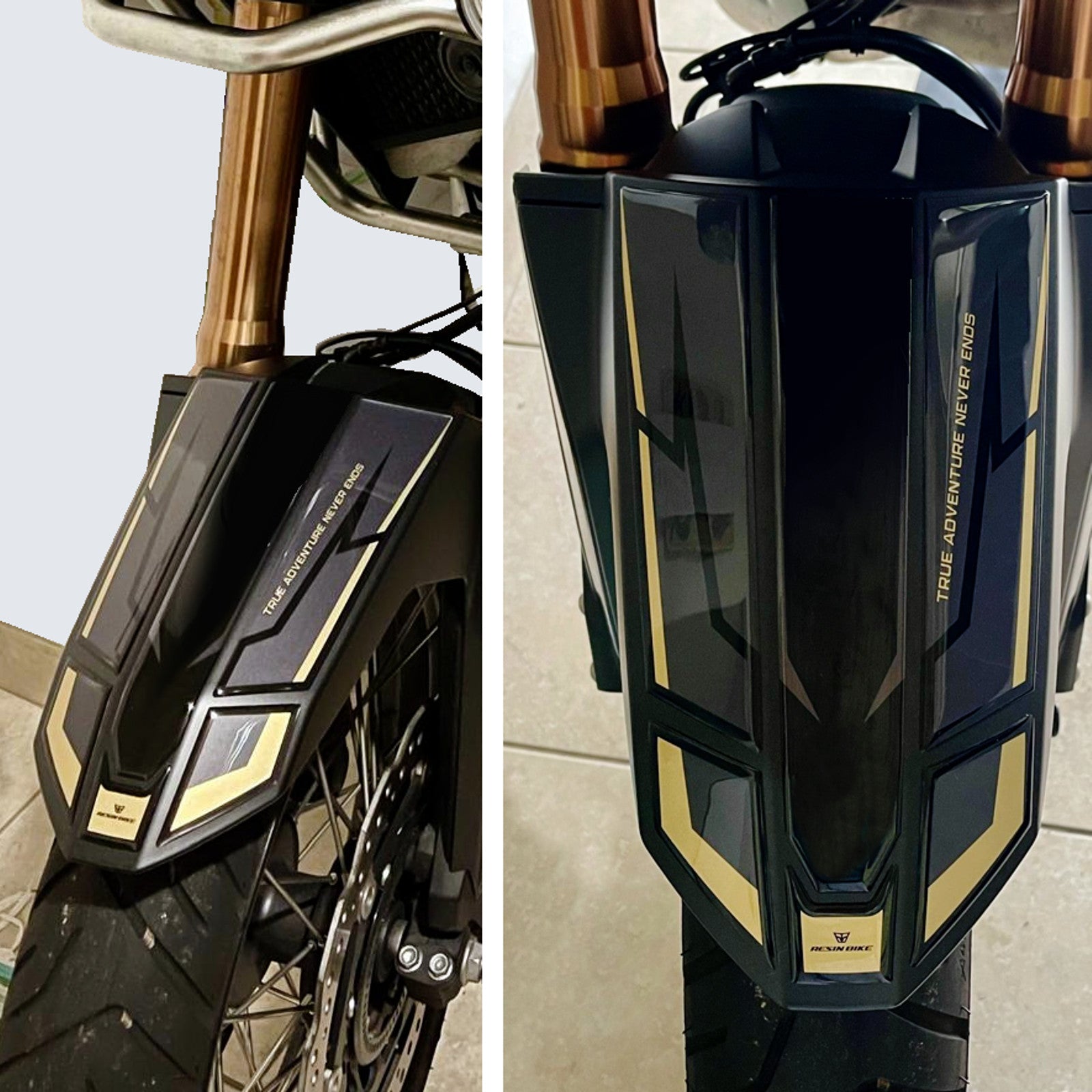 Resin Bike 3D Motorcycle Stickers - Front Fender | Honda CRF 1100 L Africa Twin Adventure Sports 2024>2025 -   Pyramid Motorcycle Accessories