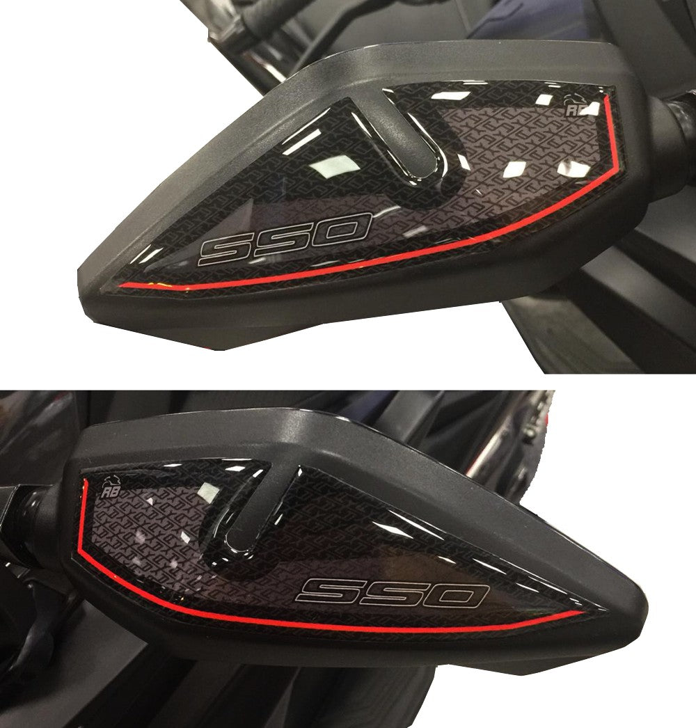 Resin Bike 3D Motorcycle Stickers - Mirrors | Kymco AK 550 2017>2026 -   Pyramid Motorcycle Accessories