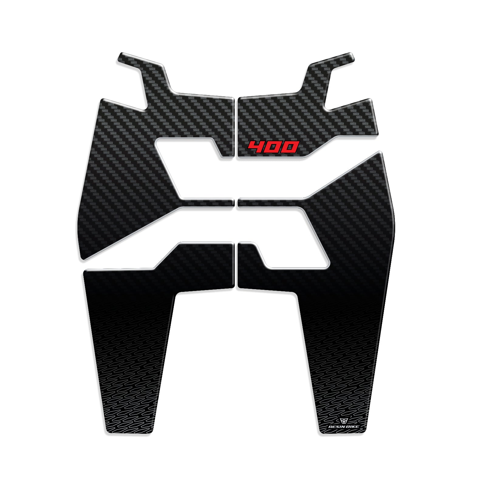 Resin Bike 3D Motorcycle Stickers - Footboard | BMW C 400 X 2020>2026 -   Pyramid Motorcycle Accessories