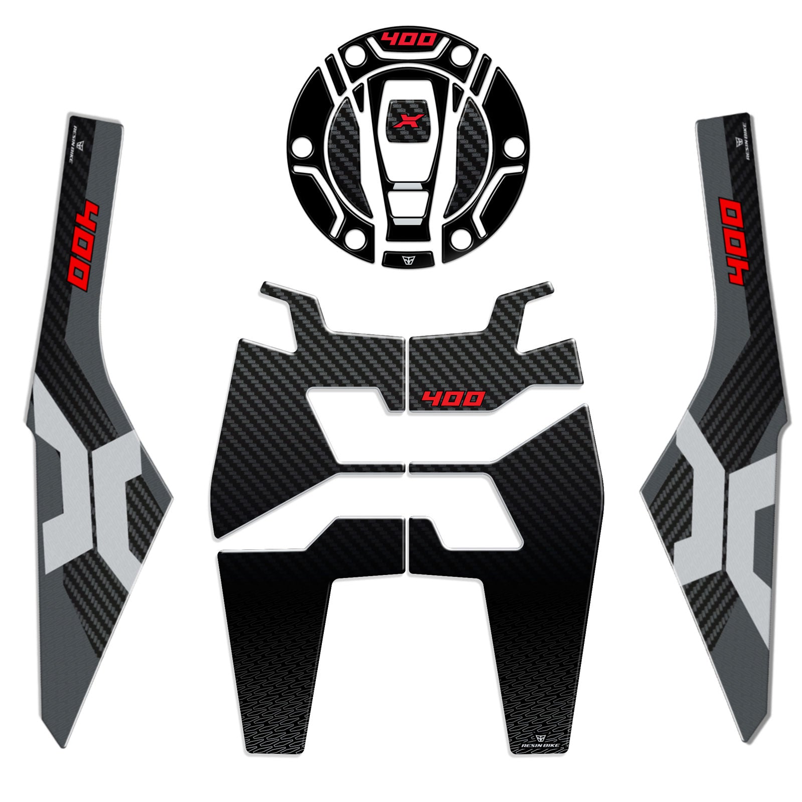 Resin Bike 3D Motorcycle Stickers - Fuel Cap | BMW C 400 X 2020>2026 -   Pyramid Motorcycle Accessories