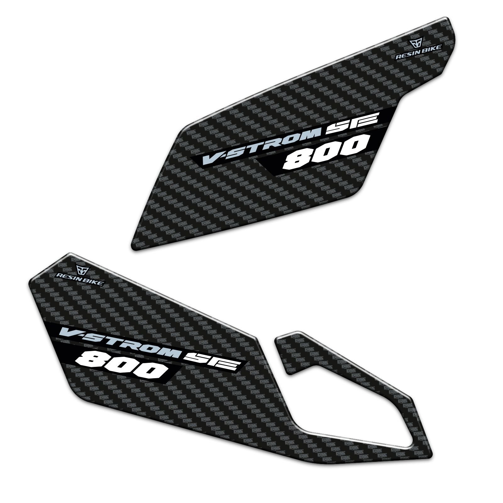 Resin Bike 3D Motorcycle Stickers - Heel Pads | Suzuki V-Strom 800DE 2023>2025 RB-1000750000007 -   Pyramid Motorcycle Accessories