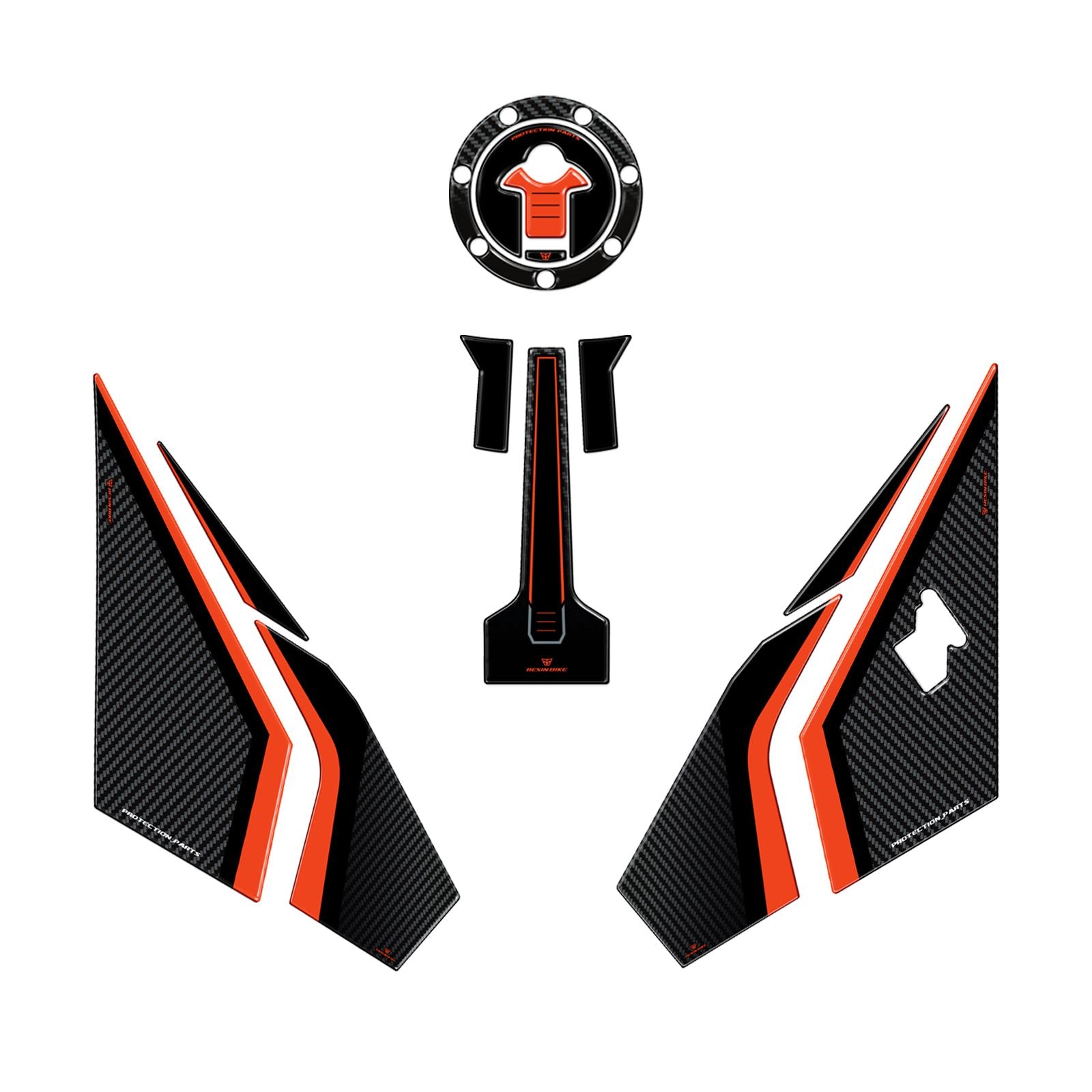 Resin Bike 3D Motorcycle Stickers - Full Kit | KTM 790 / 890 Duke 2022>2026 -   Pyramid Motorcycle Accessories
