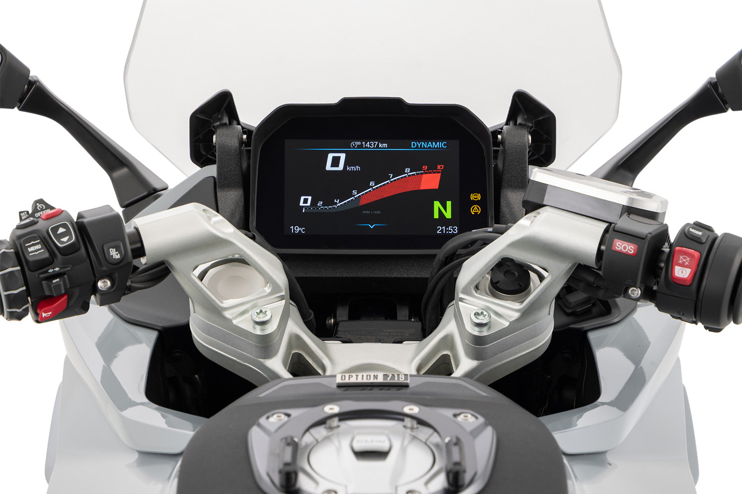 Wunderlich Handlebar Riser Ergo 15mm | Silver | BMW R 1300 RS 2025>Current -   Pyramid Motorcycle Accessories