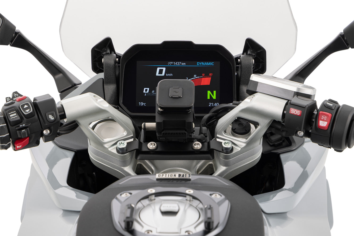 Wunderlich Handlebar Riser Ergo 15mm | Silver | BMW R 1300 RS 2025>Current -   Pyramid Motorcycle Accessories