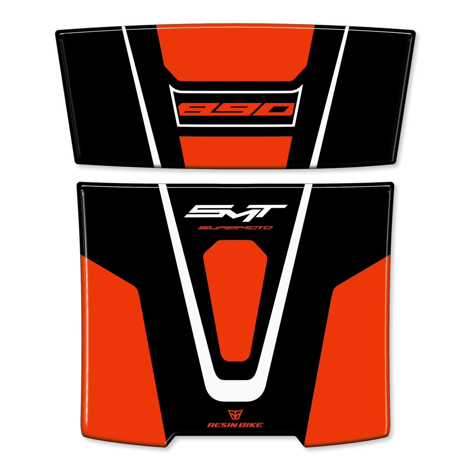 Resin Bike 3D Motorcycle Stickers - Tank Pad | KTM 890 SMT 2023>2026 -   Pyramid Motorcycle Accessories