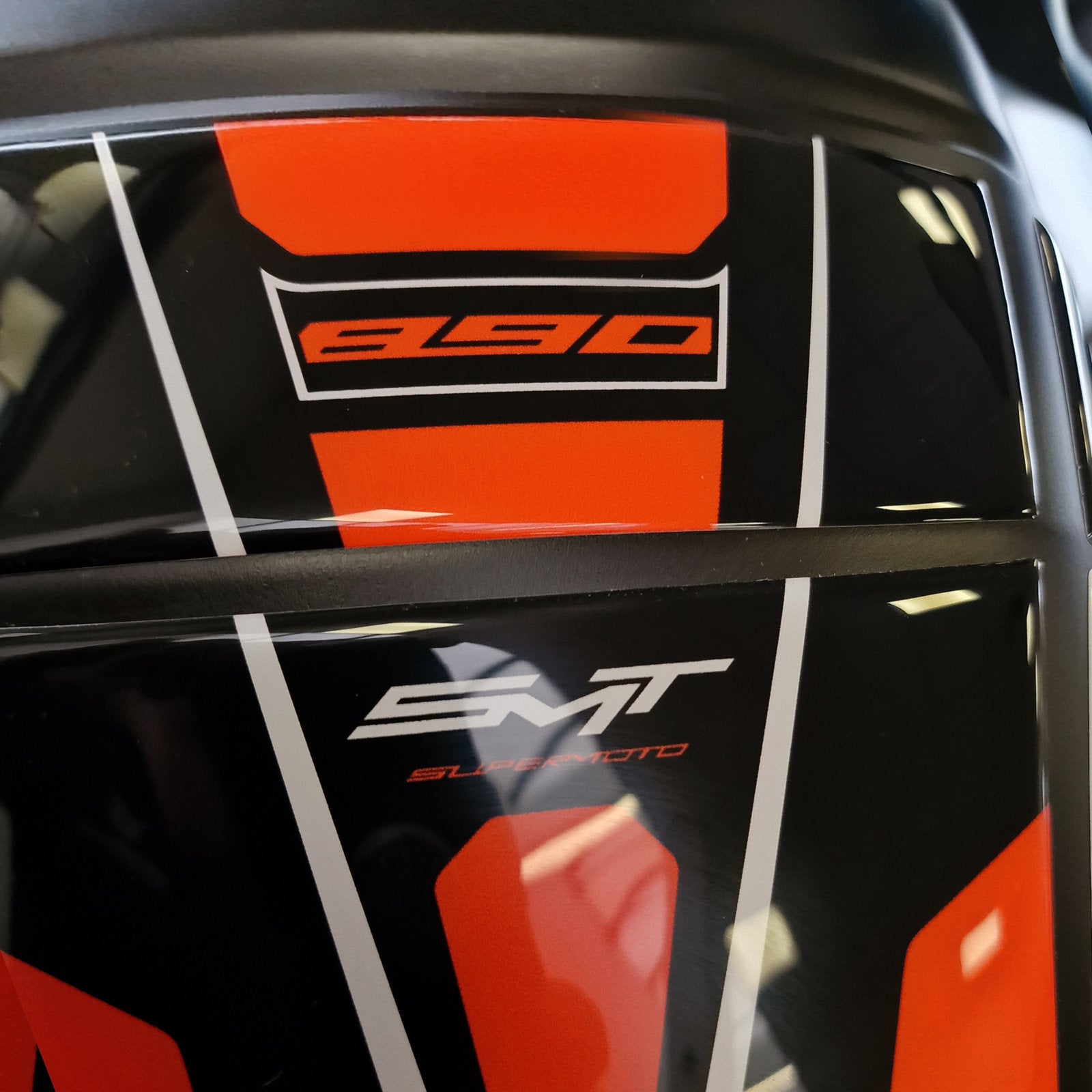 Resin Bike 3D Motorcycle Stickers - Tank Pad | KTM 890 SMT 2023>2026 -   Pyramid Motorcycle Accessories