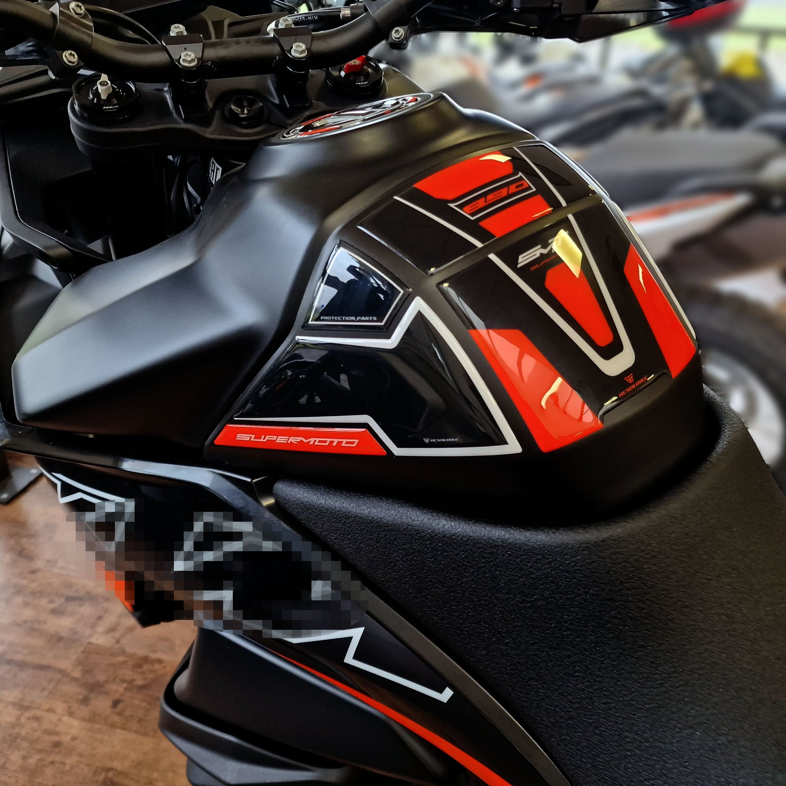Resin Bike 3D Motorcycle Stickers - Basic Kit | KTM 890 SMT 2023>2026 -   Pyramid Motorcycle Accessories