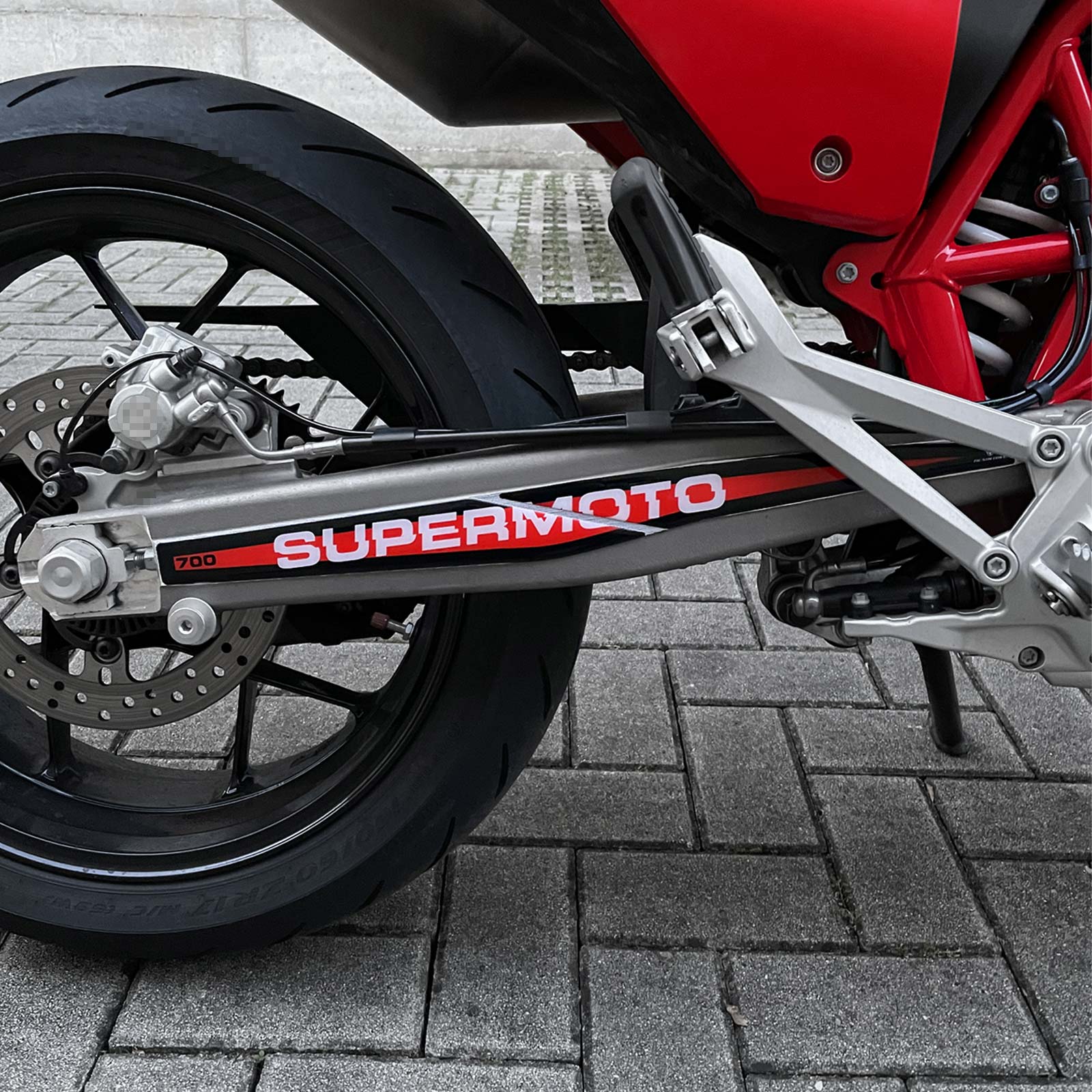 Resin Bike 3D Motorcycle Stickers - Swingarm | Gas Gas SM700 2022>2026 -   Pyramid Motorcycle Accessories