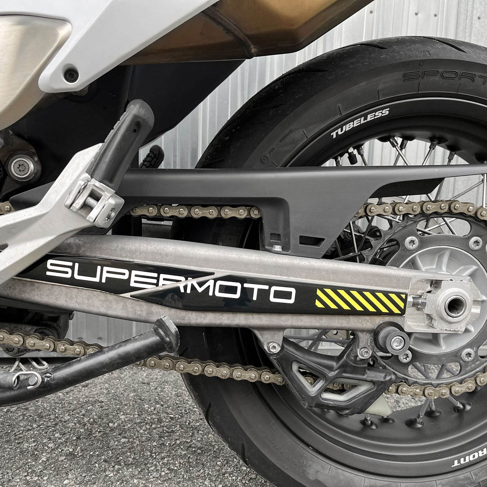 Resin Bike 3D Motorcycle Stickers - Swingarm | Husqvarna 701 Supermoto 2016>2024 -   Pyramid Motorcycle Accessories