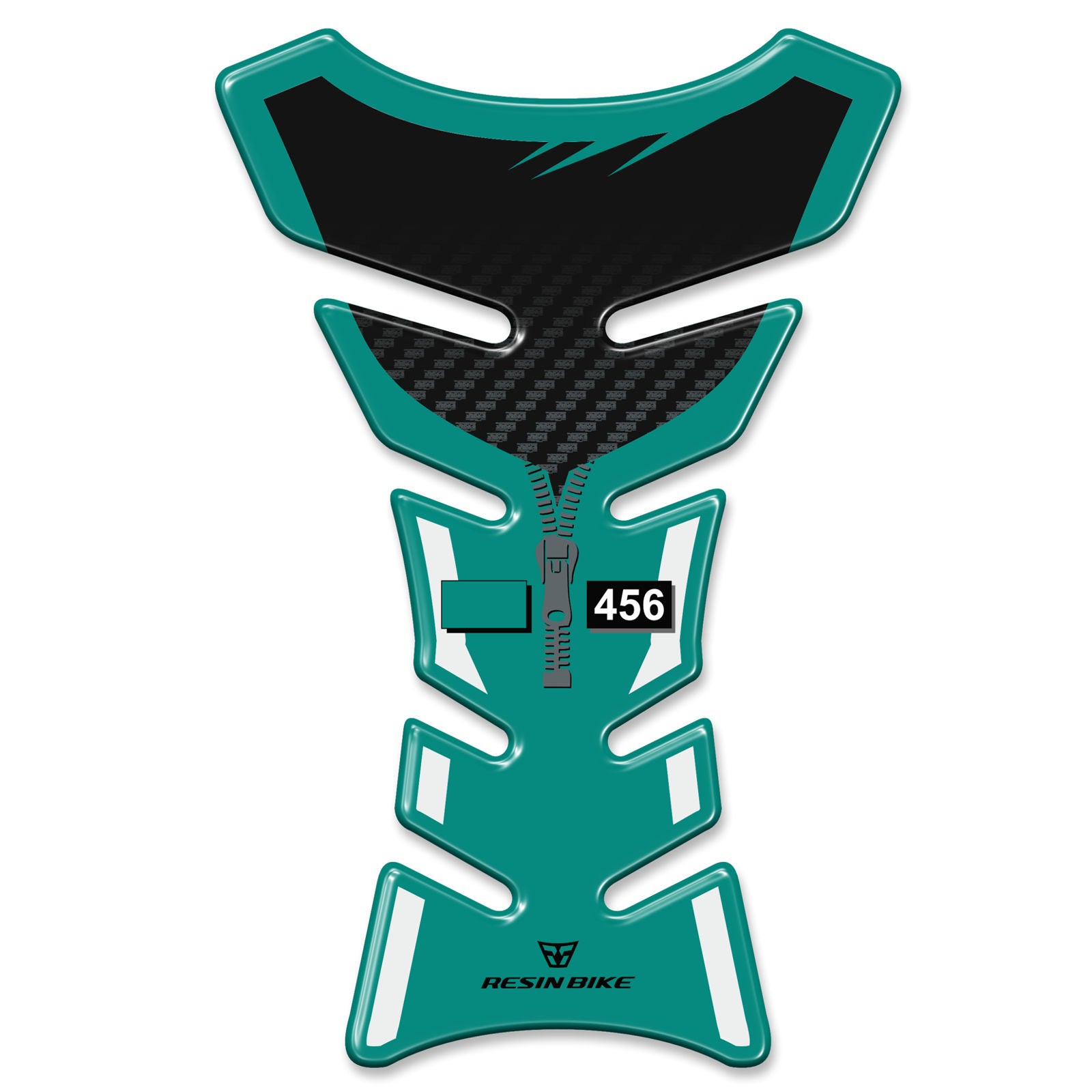 Resin Bike 3D Motorcycle Stickers - Tank Pad | Universal RB-1000752700004 -   Pyramid Motorcycle Accessories