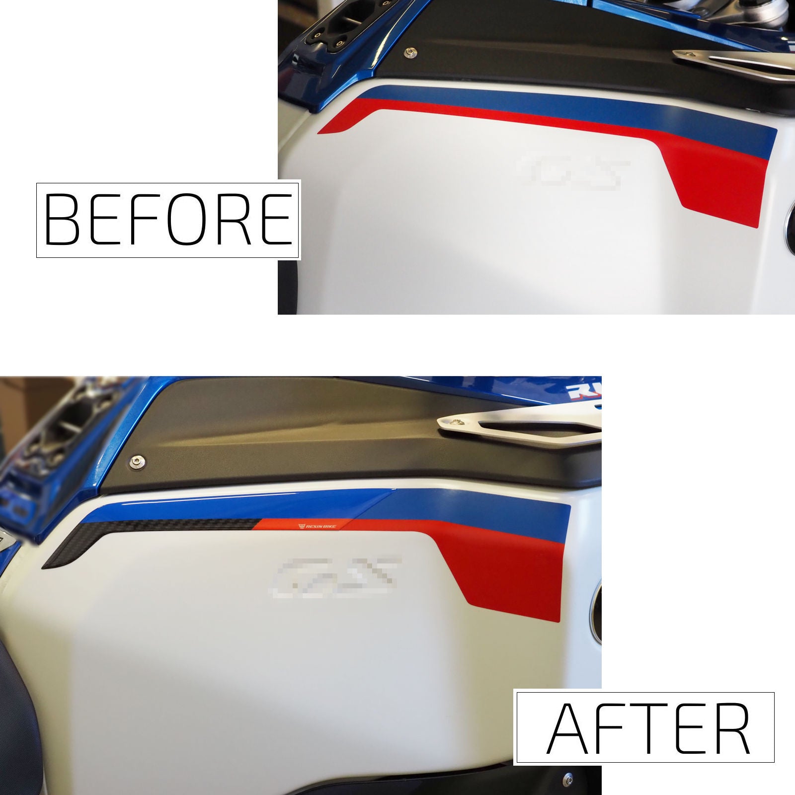 Resin Bike 3D Motorcycle Stickers - Tank Sides | BMW R 1300 GS Adventure 2025>2026 RB-1000754900006 -   Pyramid Motorcycle Accessories