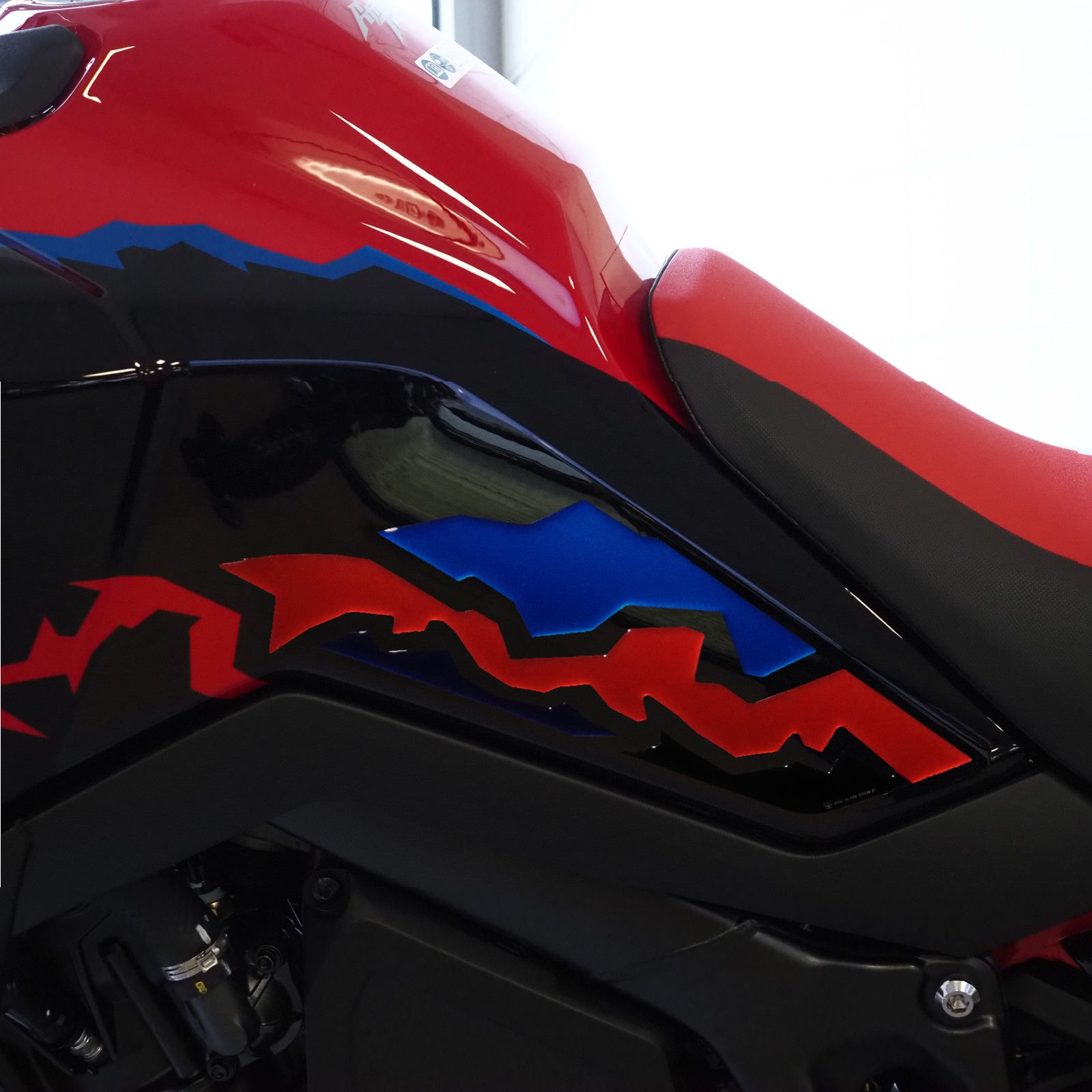 Resin Bike 3D Motorcycle Stickers - Tank Sides | Honda CRF 1100 L Africa Twin 2024>2026 -   Pyramid Motorcycle Accessories
