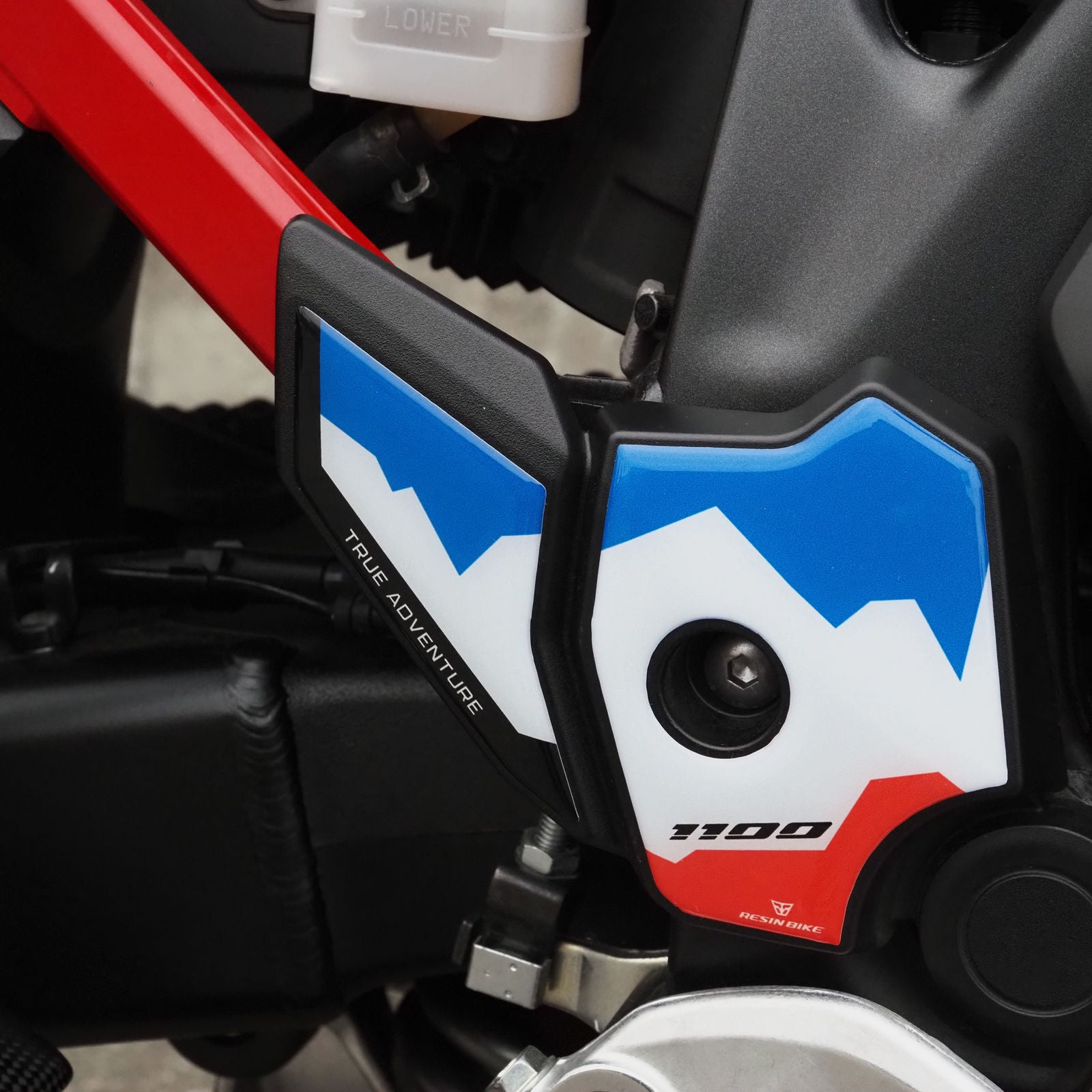 Resin Bike 3D Motorcycle Stickers - Heel Pads | Honda CRF 1100 L Africa Twin 2024>2025 -   Pyramid Motorcycle Accessories