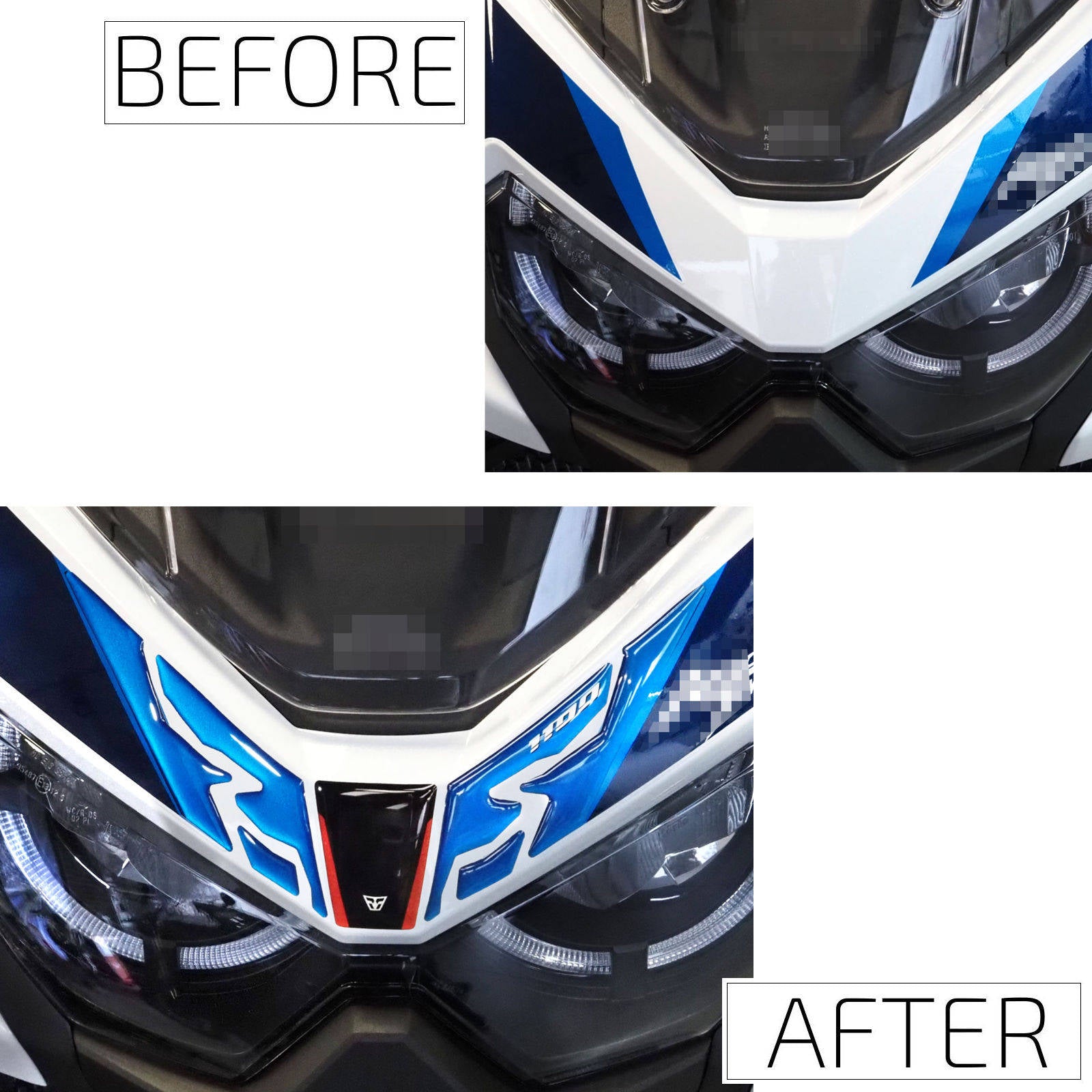 Resin Bike 3D Motorcycle Stickers - Windshield | Honda CRF 1100 L Africa Twin 2024>2026RB-1000756400009 -   Pyramid Motorcycle Accessories
