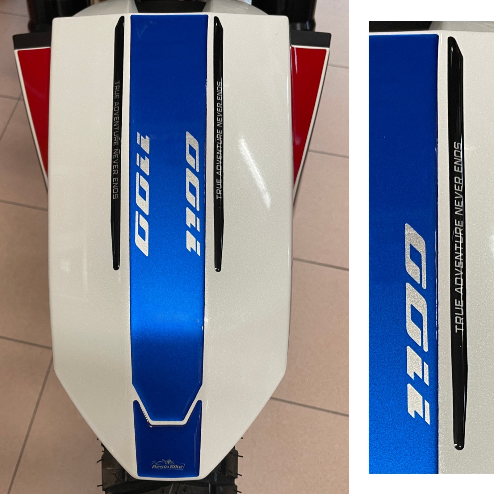 Resin Bike 3D Motorcycle Stickers - Front Fender | Honda CRF 1100 L Africa Twin 2022>2025 -   Pyramid Motorcycle Accessories