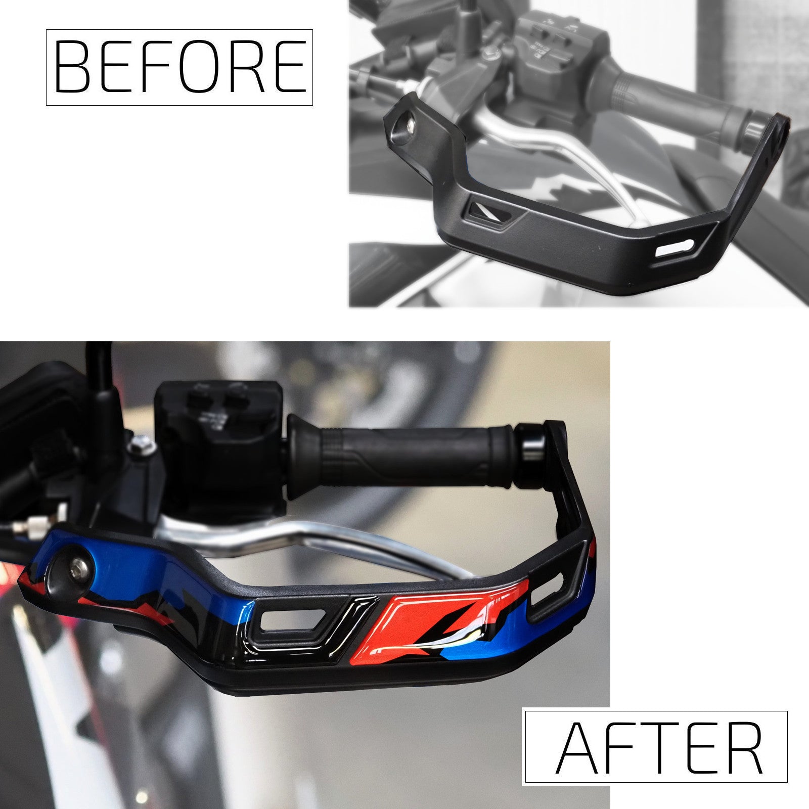 Resin Bike 3D Motorcycle Stickers - Handguards | Honda CRF 1100 L Africa Twin 2024>2026 RB-1000756500006 -   Pyramid Motorcycle Accessories