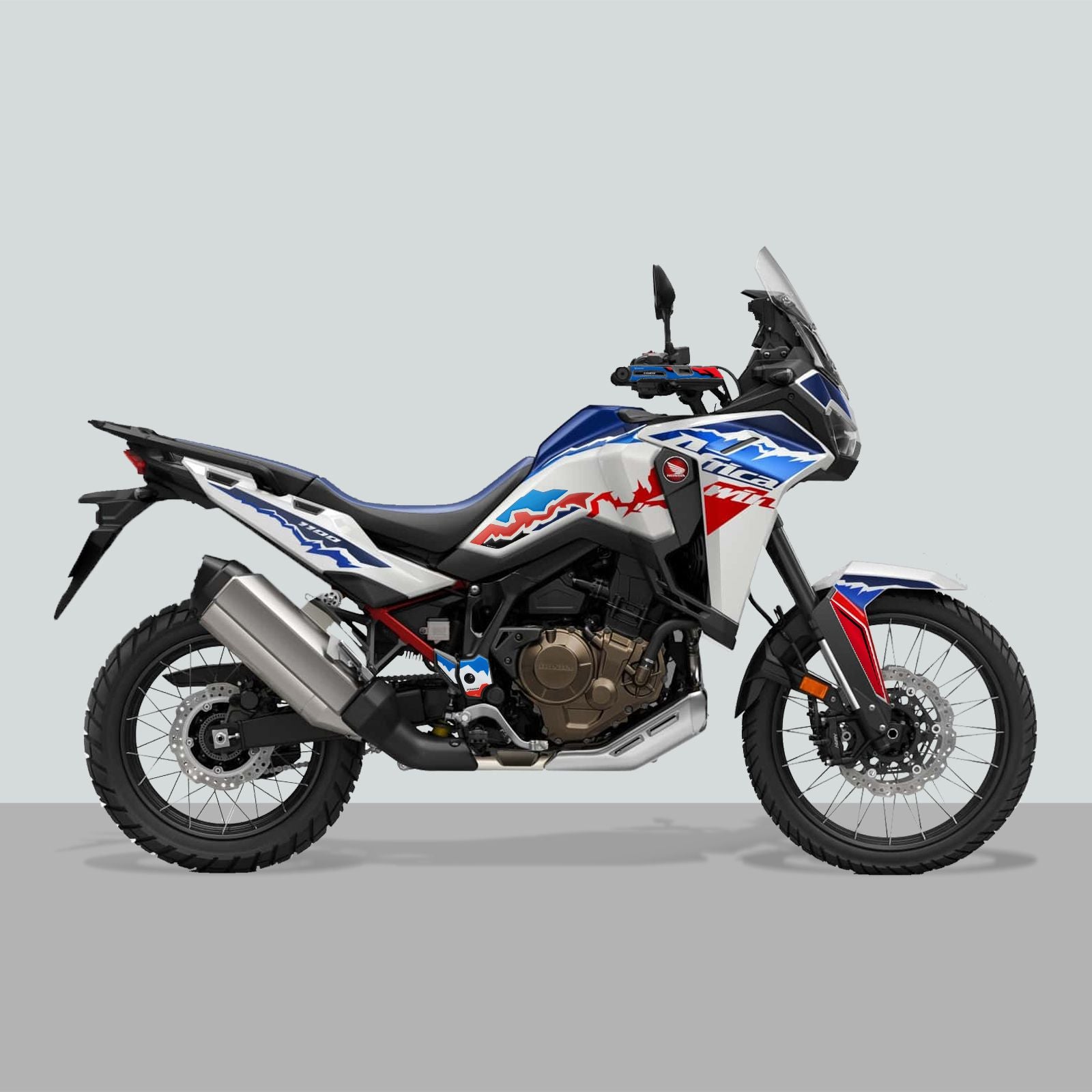 Resin Bike 3D Motorcycle Stickers - Basic Kit | Honda CRF 1100 L Africa Twin 2024>2026 RB-1000756600003 -   Pyramid Motorcycle Accessories